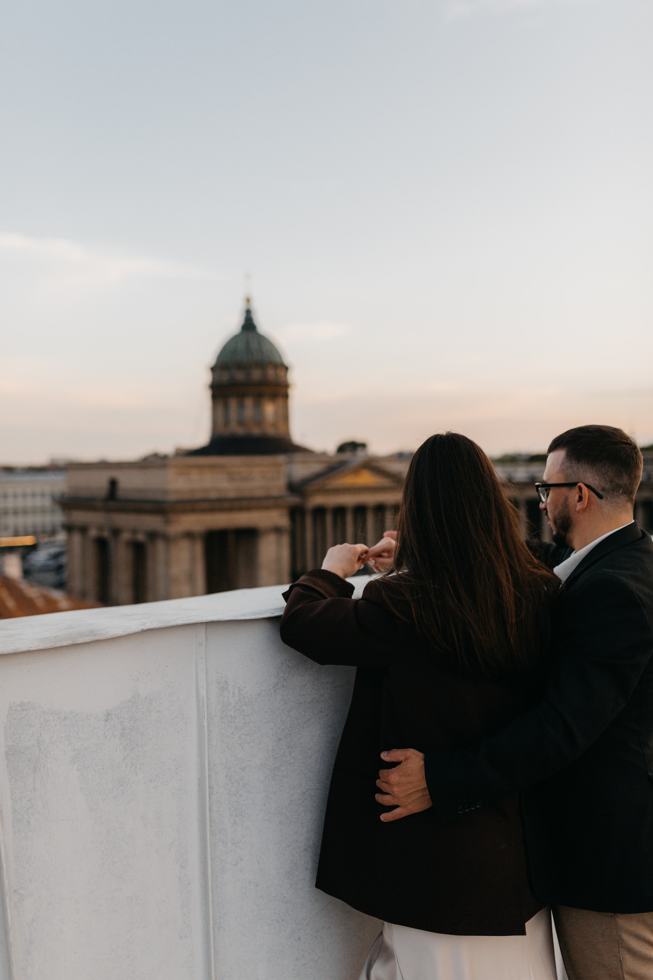 LoveStory на крышах Питера. Фотограф Санкт-Петербург Князева Елизавета