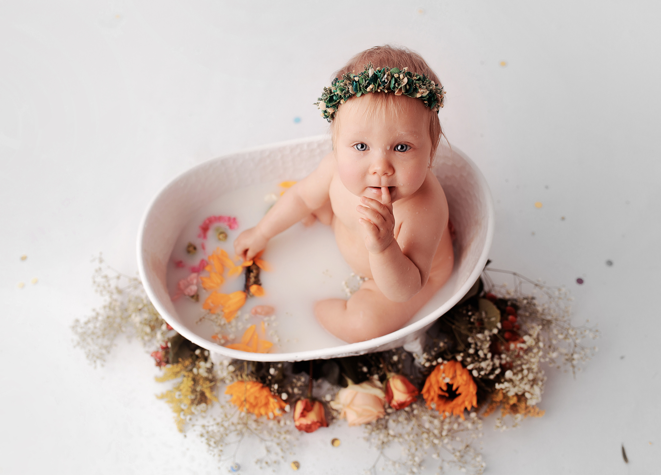 Ванночки. Фотограф беременности, новорожденных Москва. годики под ключ