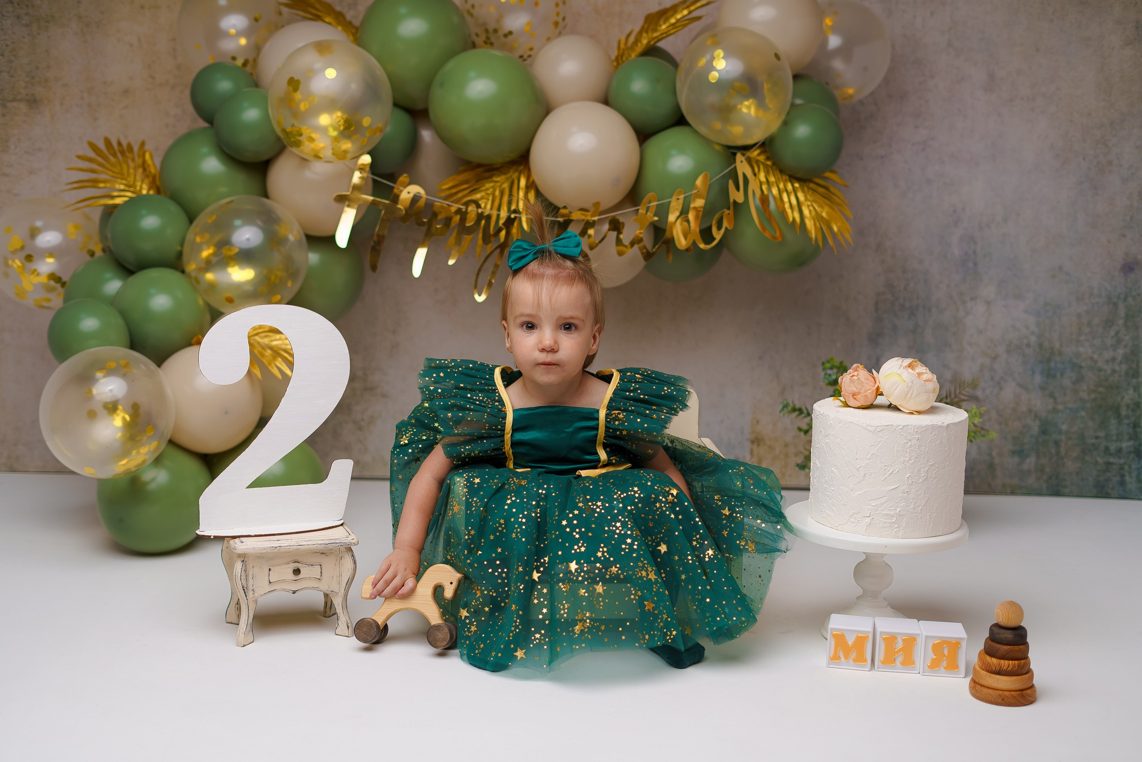 Шары к тарифу «годик эксклюзив». Фотограф новорожденных в г. Павлово Беспалова Екатерина