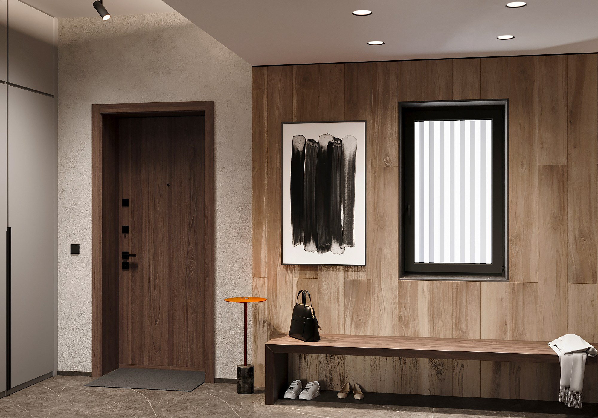 Прихожая (1 этаж). 3D-дизайнер Кристина Пуляевская