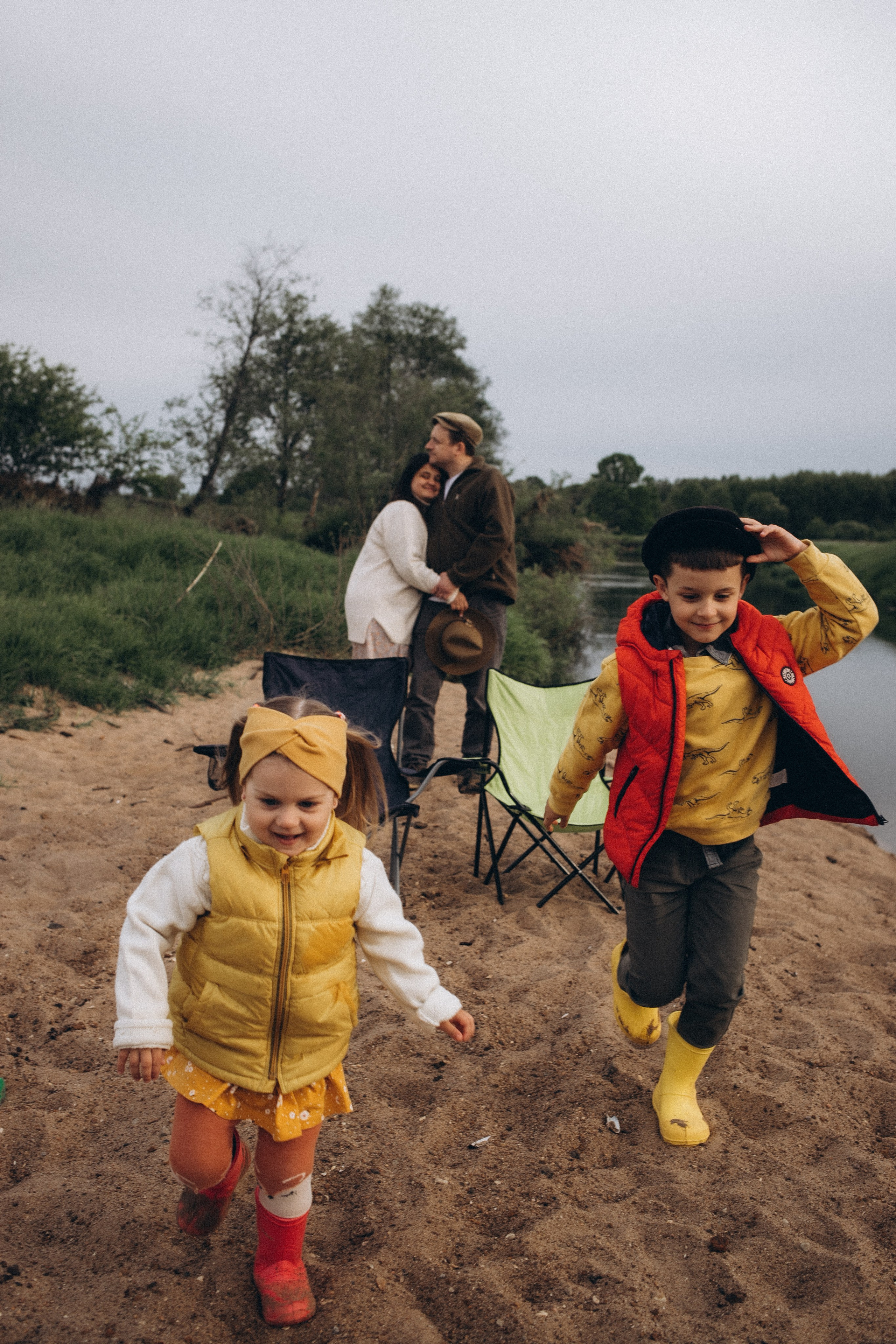 Вася, Юля, Сева и Полинка. Семейный и свадебный фотограф Анна Кожокарь