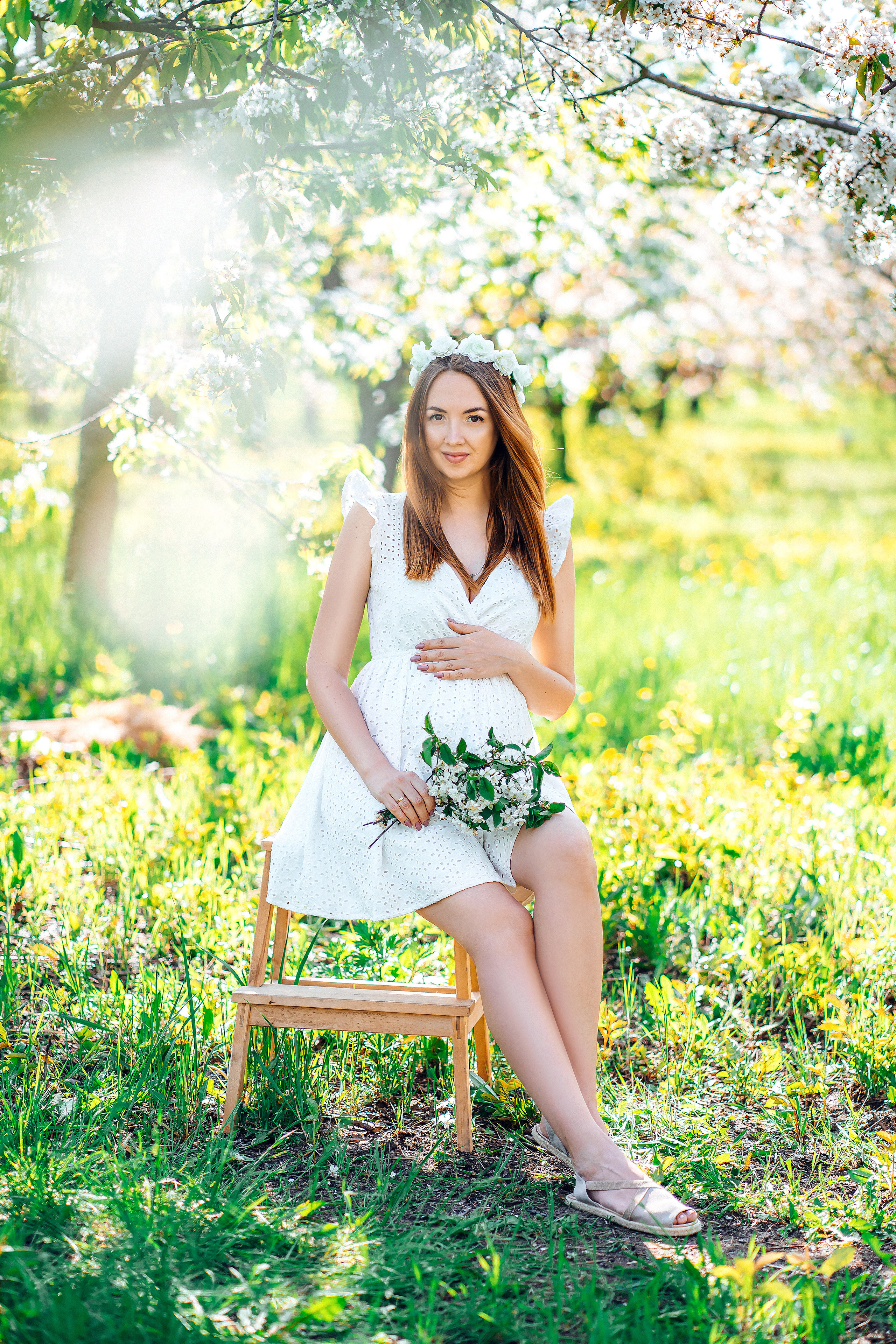 Фотосессия Антонины в Яблоневом саду. Семейный и детский фотограф в Ростове-на-Дону Екатерина Шевченко