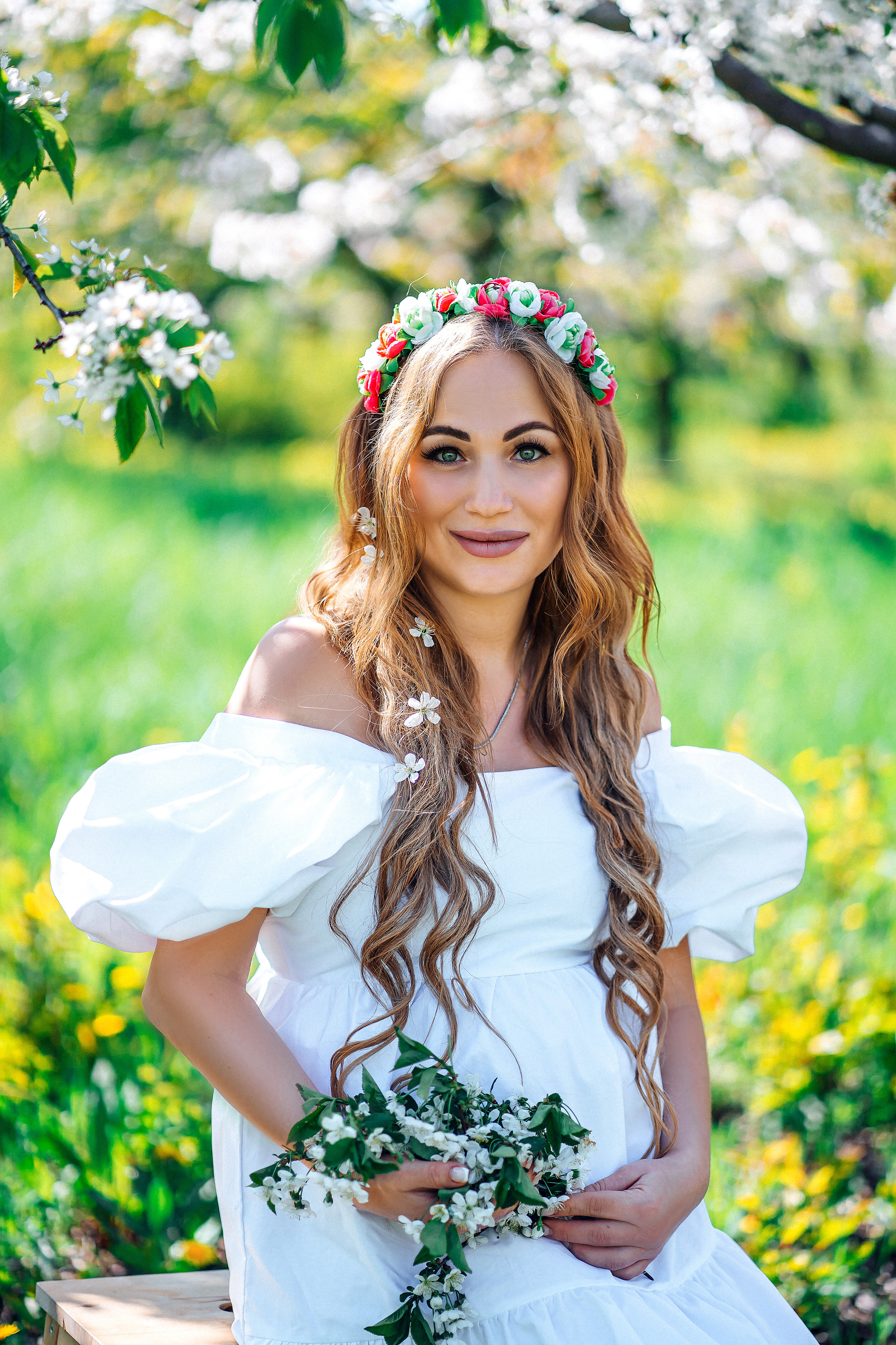 Фотосессия Леси в цветущих садах. Семейный и детский фотограф в Ростове-на-Дону Екатерина Шевченко