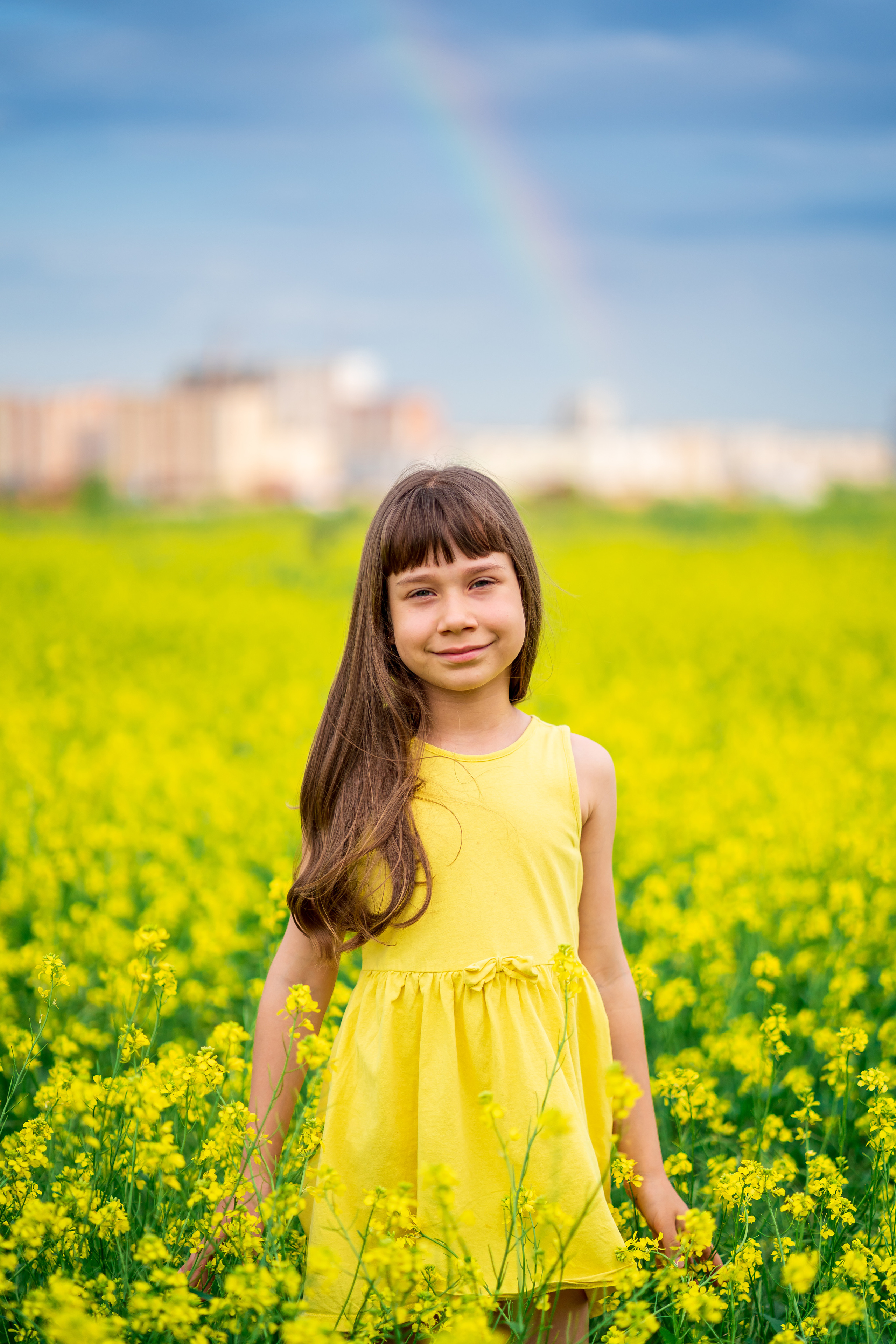Фотосессия Алёнушки в желтом поле. Семейный и детский фотограф в Ростове-на-Дону Екатерина Шевченко