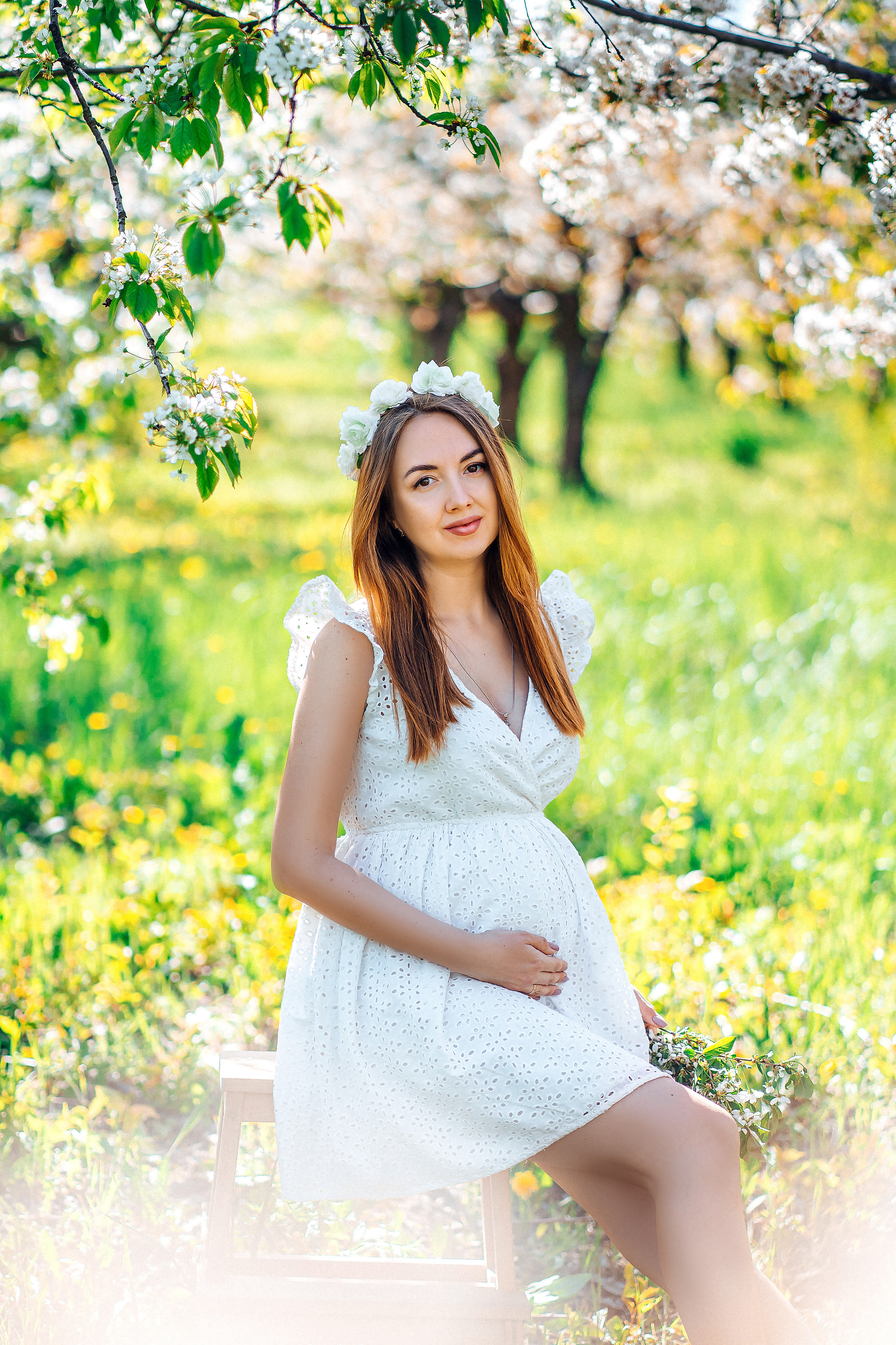 Фотосессия Антонины в Яблоневом саду. Семейный и детский фотограф в Ростове-на-Дону Екатерина Шевченко