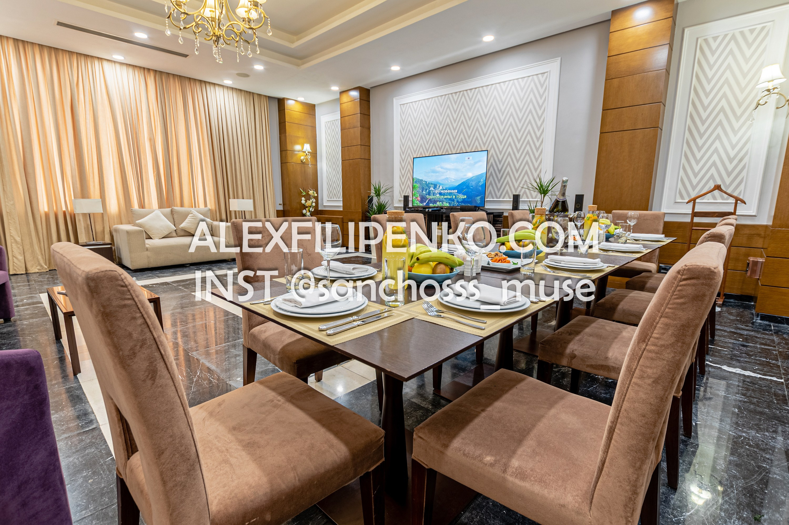 VIP зал Comfort Hotel Astana. Фотограф интерьера недвижимости и архитектуры в Астане