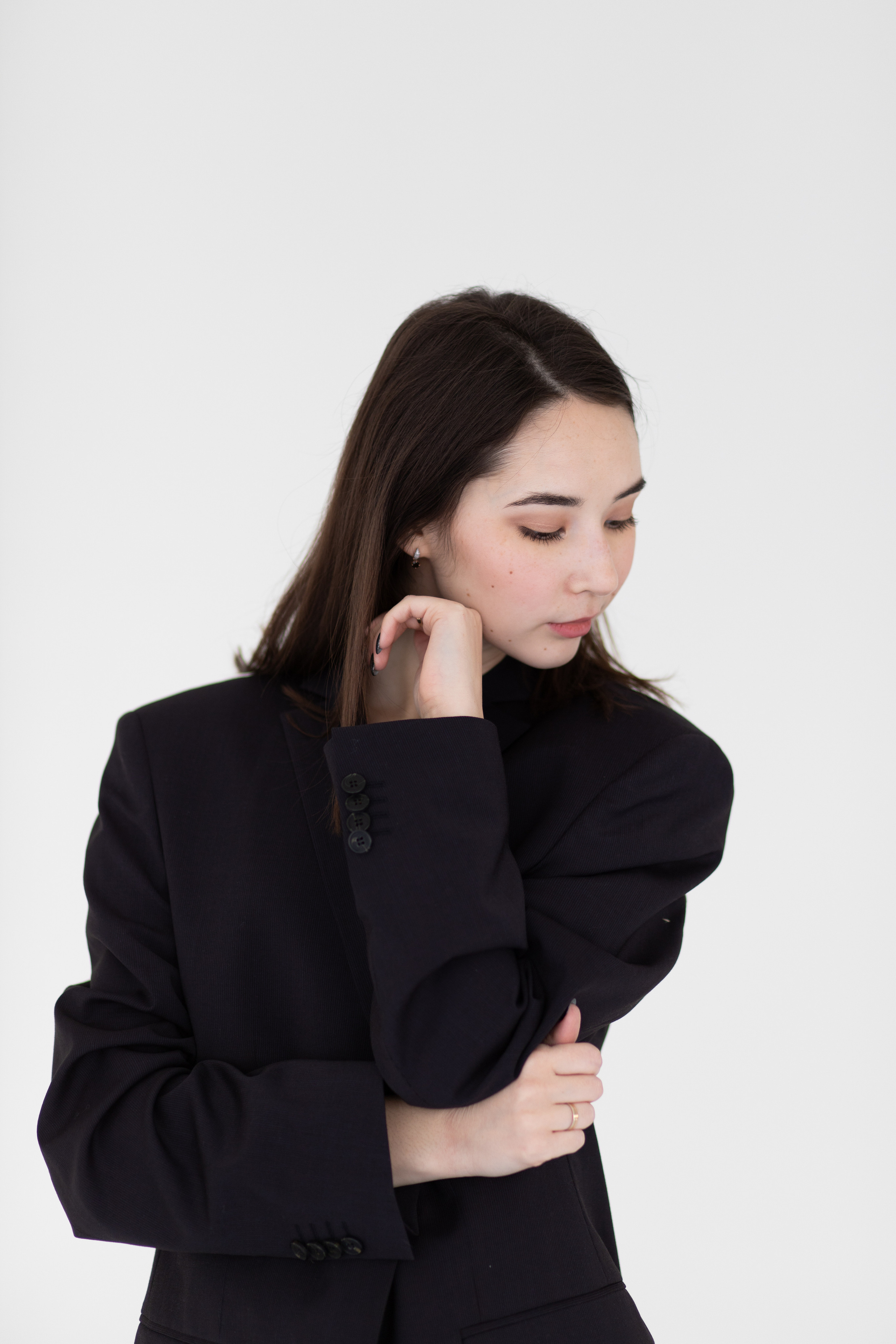 Съемка в студии на белой циклораме для Алены. Контент фотограф Екатеринбург