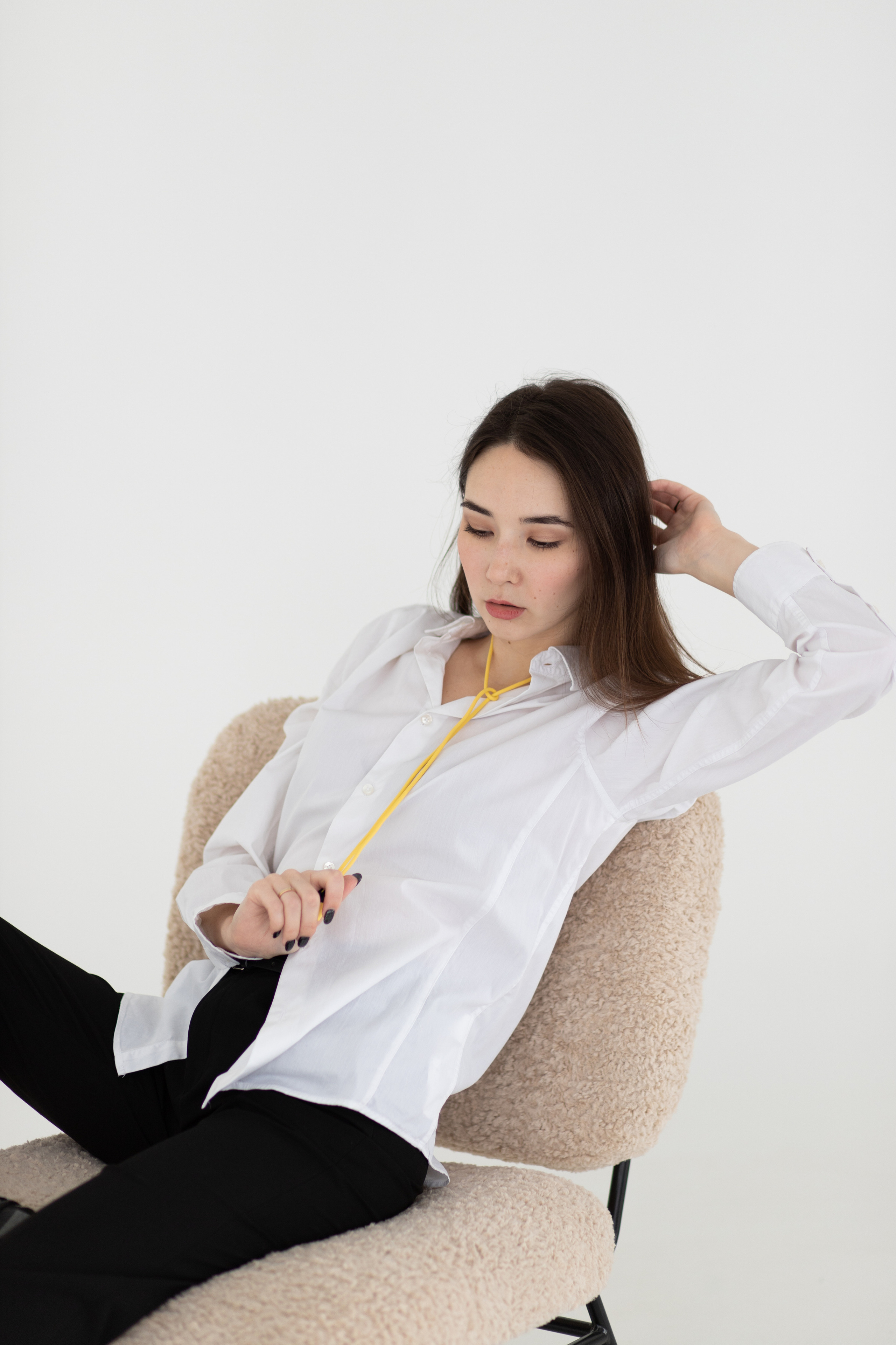 Съемка в студии на белой циклораме для Алены. Контент фотограф Екатеринбург