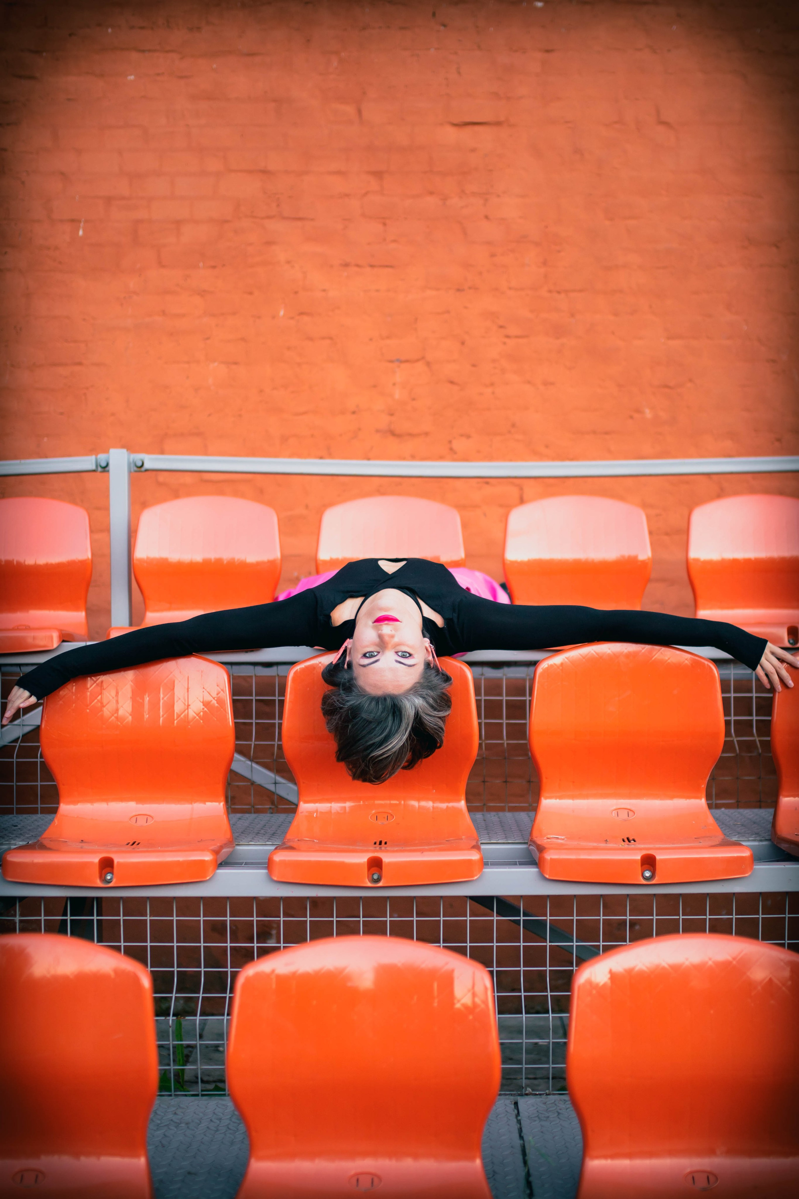 Рассвет на стадионе с Ольгой. Александра Мельниченко/ Бегающий фотограф