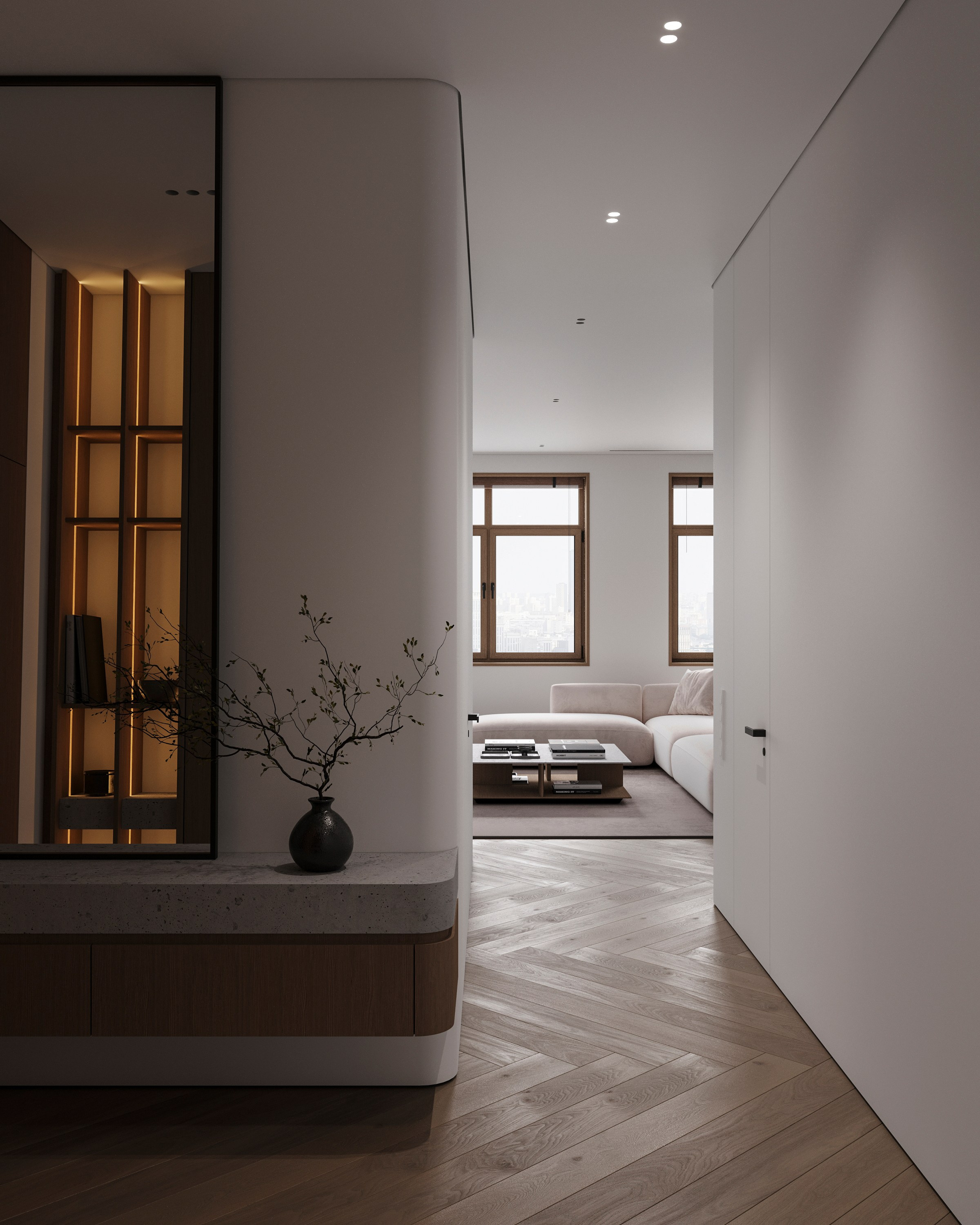 URBAN RETREAT | DESIGNER ANNE KIREEVA. Interior Visualization by Valerie Stetyukevich