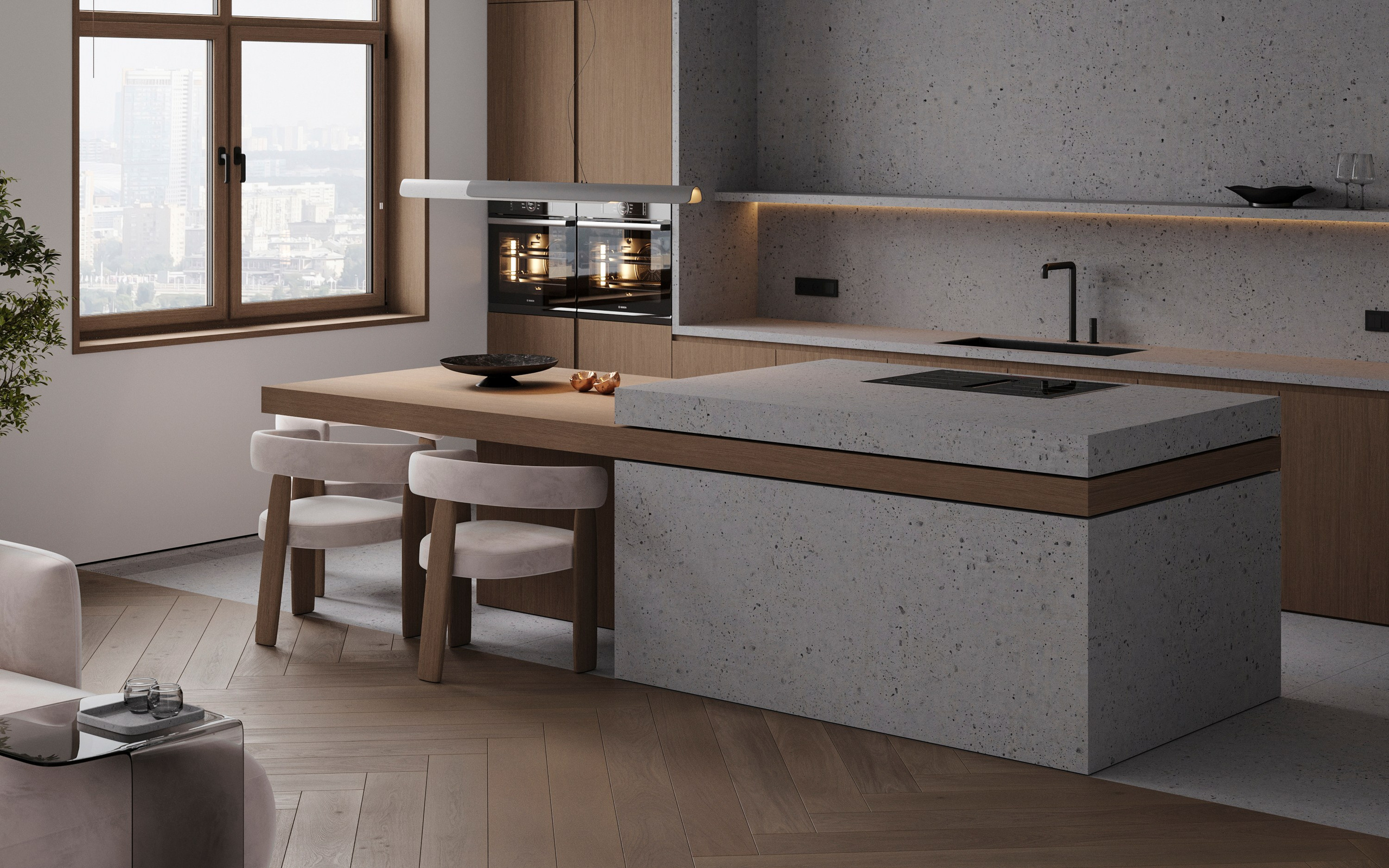 URBAN RETREAT | DESIGNER ANNE KIREEVA. Interior Visualization by Valerie Stetyukevich