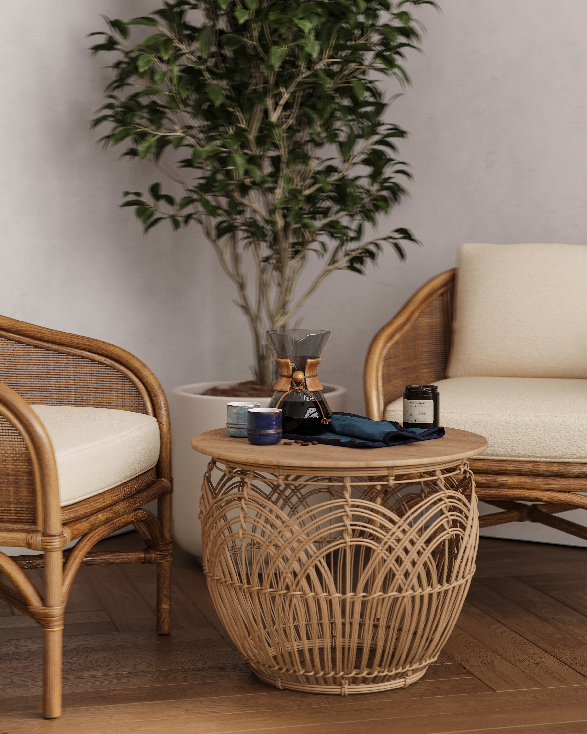 COASTAL SUITE | CONCEPTUAL PROJECT. Interior Visualization by Valerie Stetyukevich