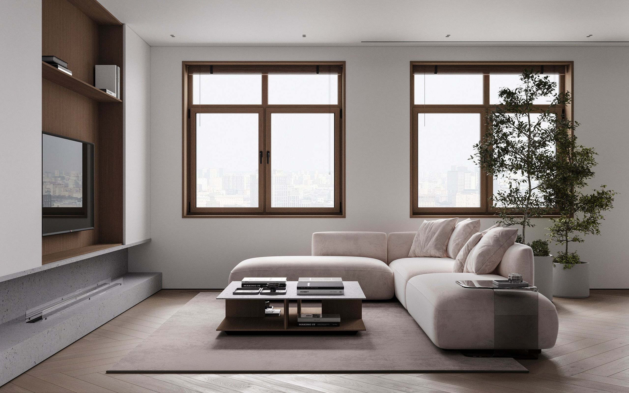 URBAN RETREAT | DESIGNER ANNE KIREEVA. Interior Visualization by Valerie Stetyukevich