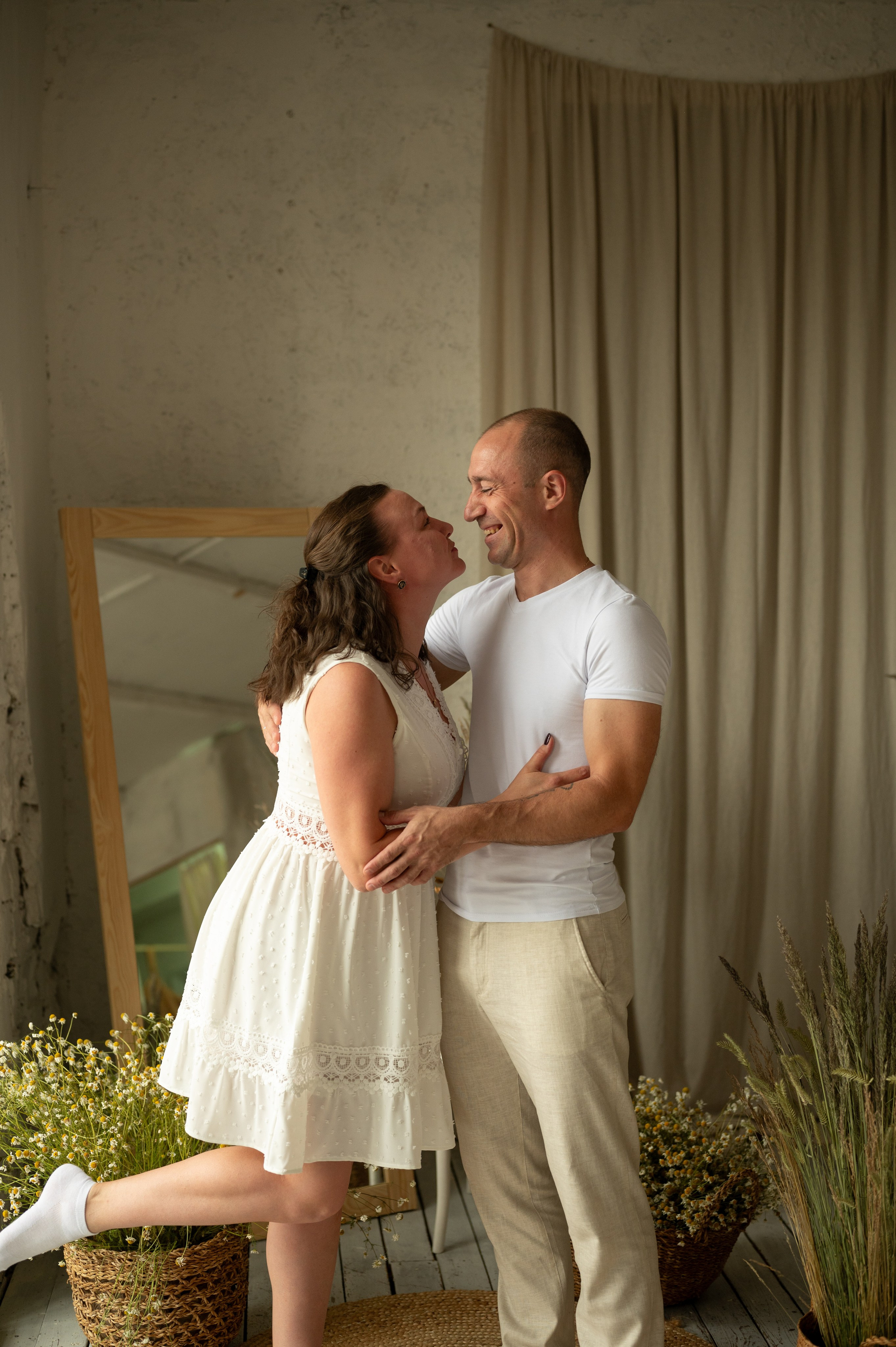 Семейная съемка в фотостудии «Воздух». Фотограф новорожденных, семейный детский в Тюмени Татьяна Морозова