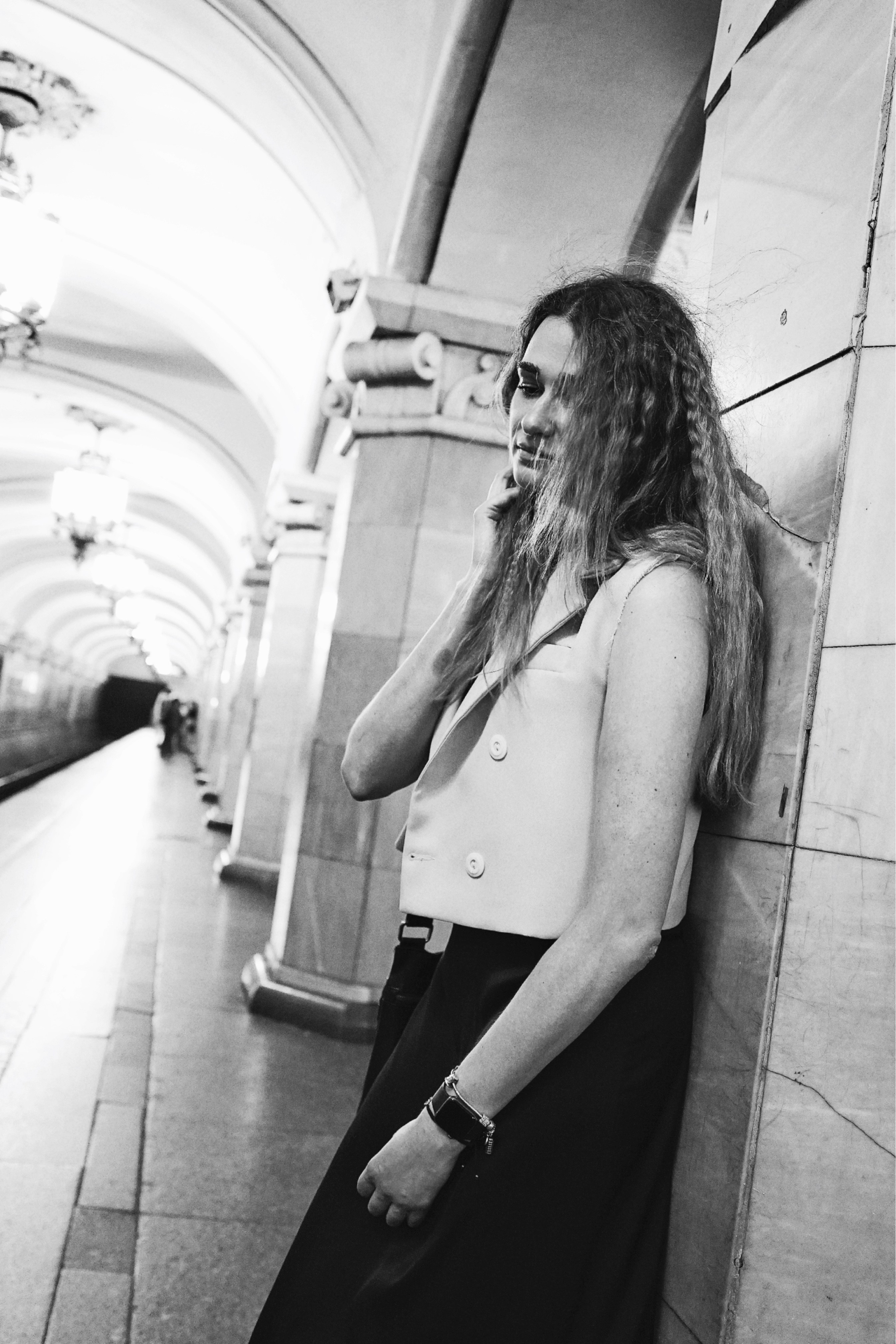 Анна в Московском метро. Событийный фотограф Анна Курникова