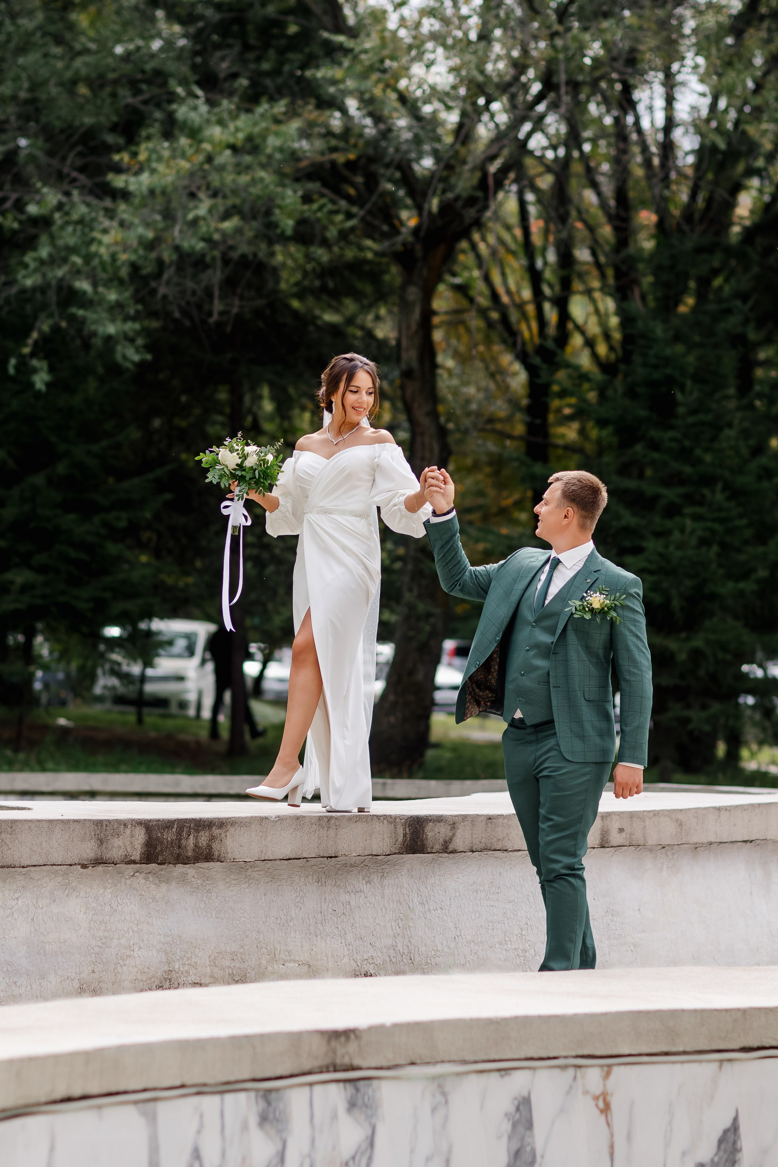 Олег и Юлия. Свадебная прогулка. Свадебный фотограф в Хабаровске