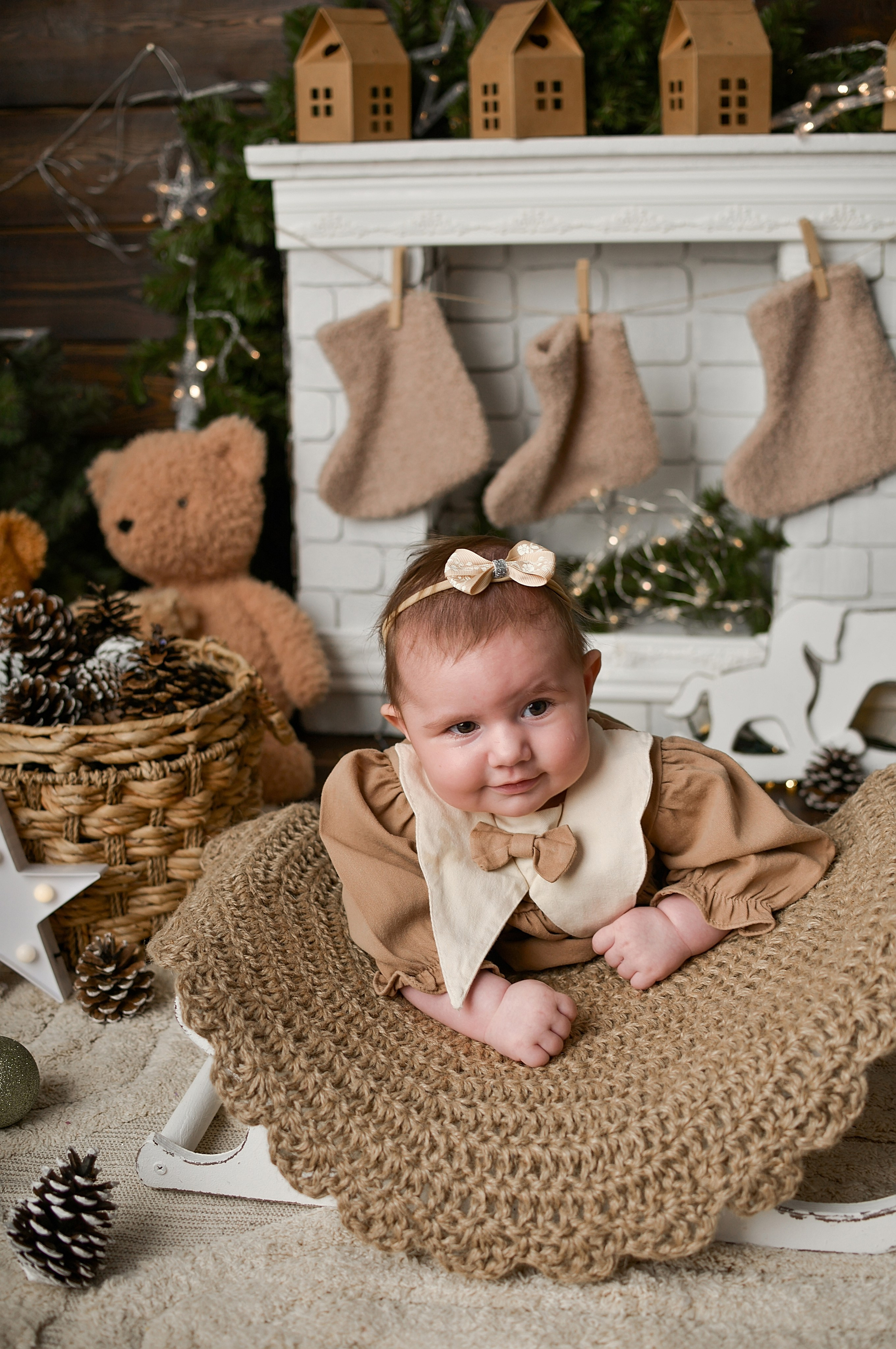 Новогодняя семейная фотосессия в Краснодаре 2023-2024. Фотограф новорожденных Краснодар Малышенко Надежда