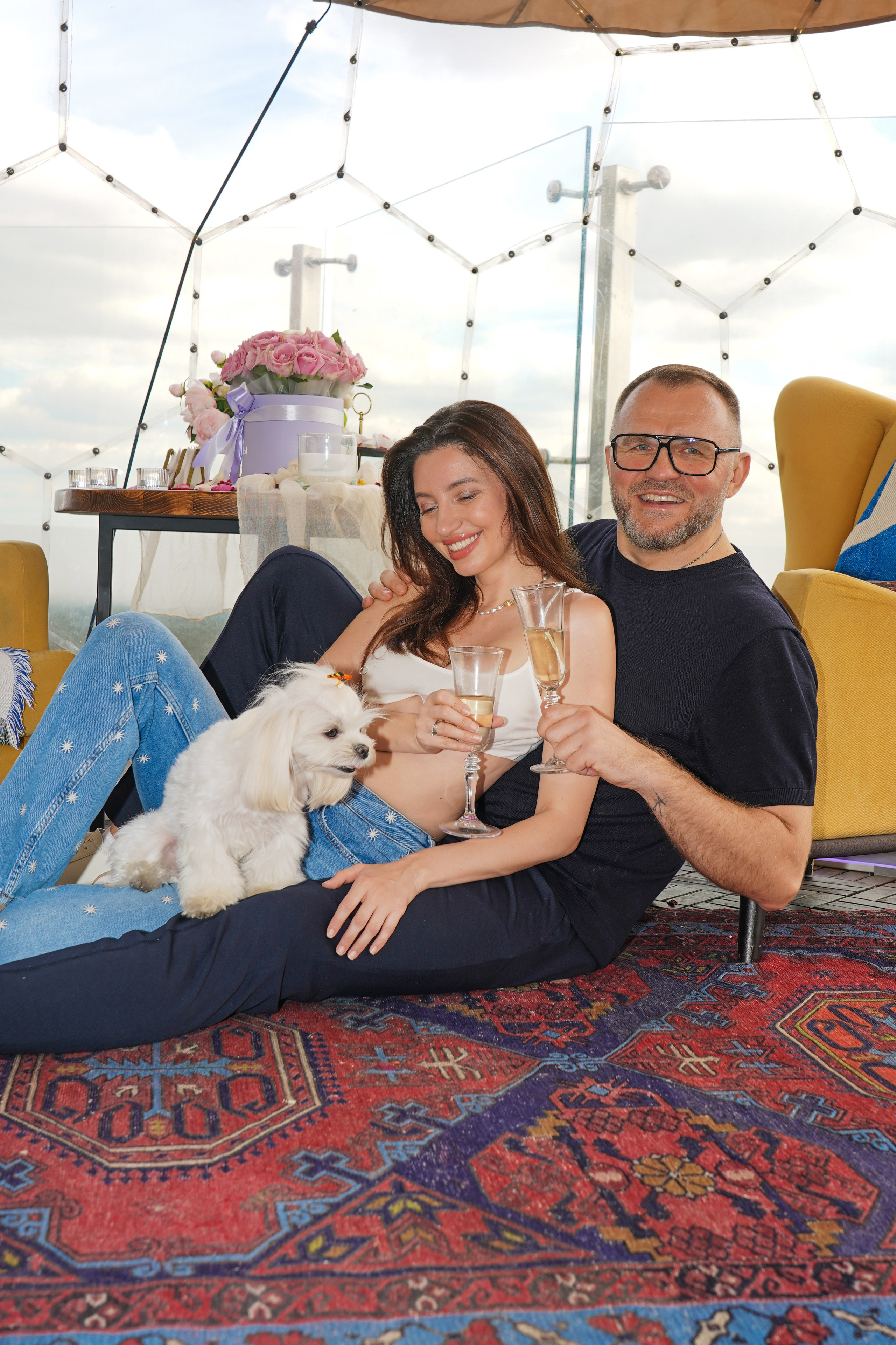 Свидание на крыше. Алена и Андреас. Анна, фотограф Москва, Зеленоград