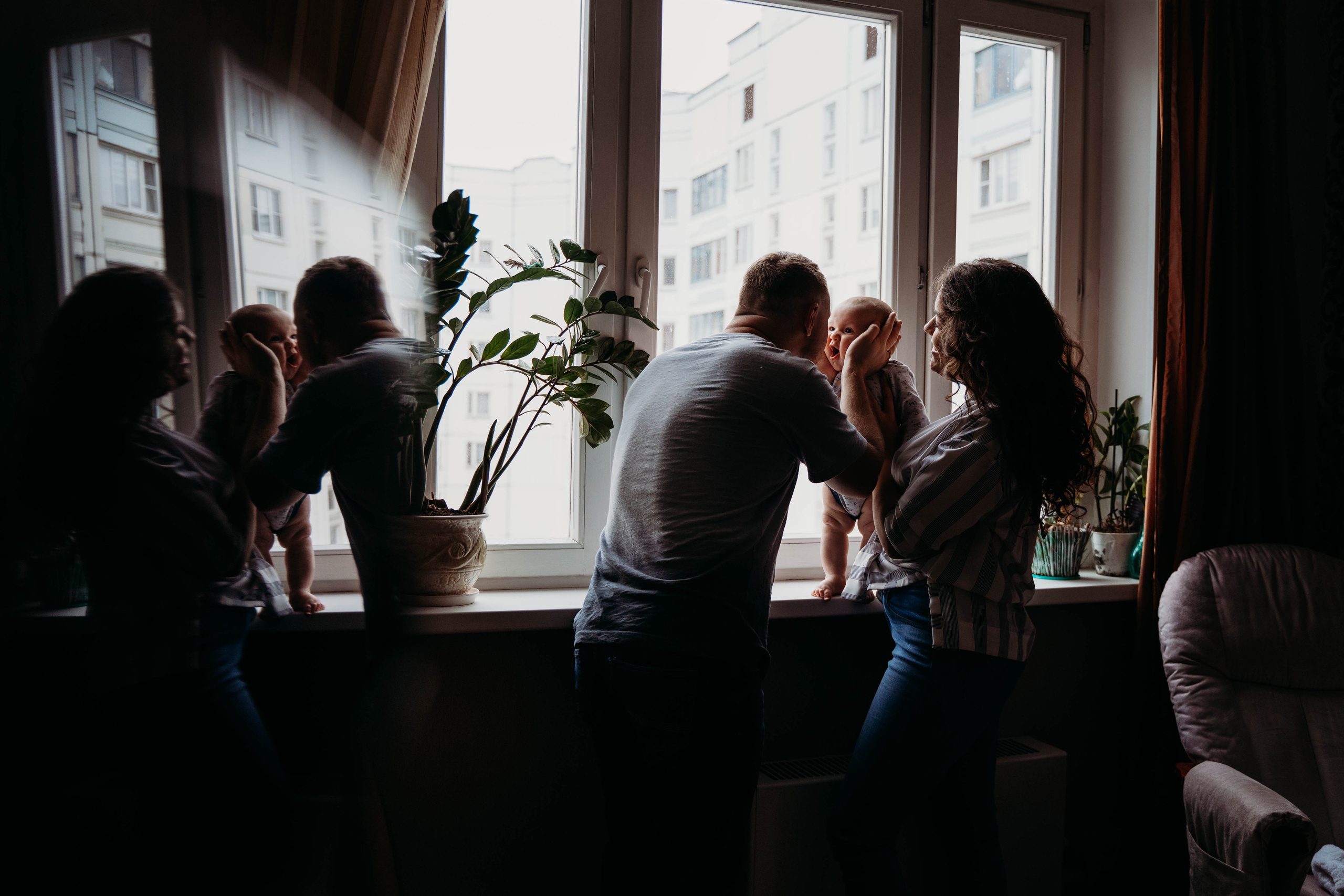Семейная фотосессия дома. Детский и семейный фотограф в Москве Алёна Шестунова