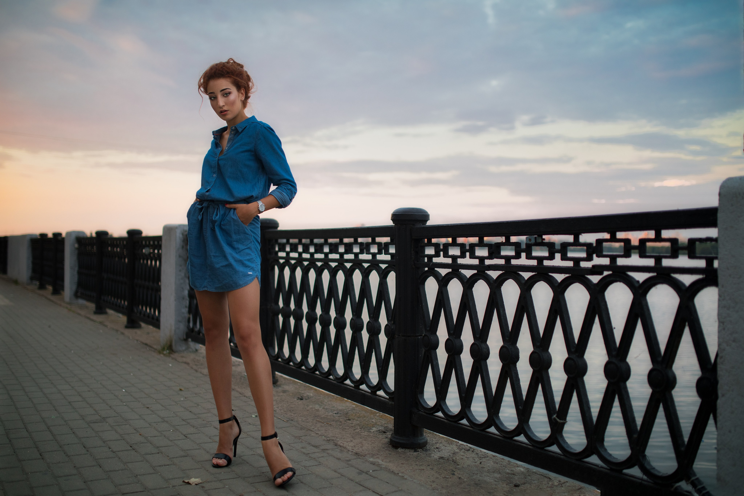 Фотосеъмка с Анастасией на Адмиралтейской площади Воронежа для «себя»