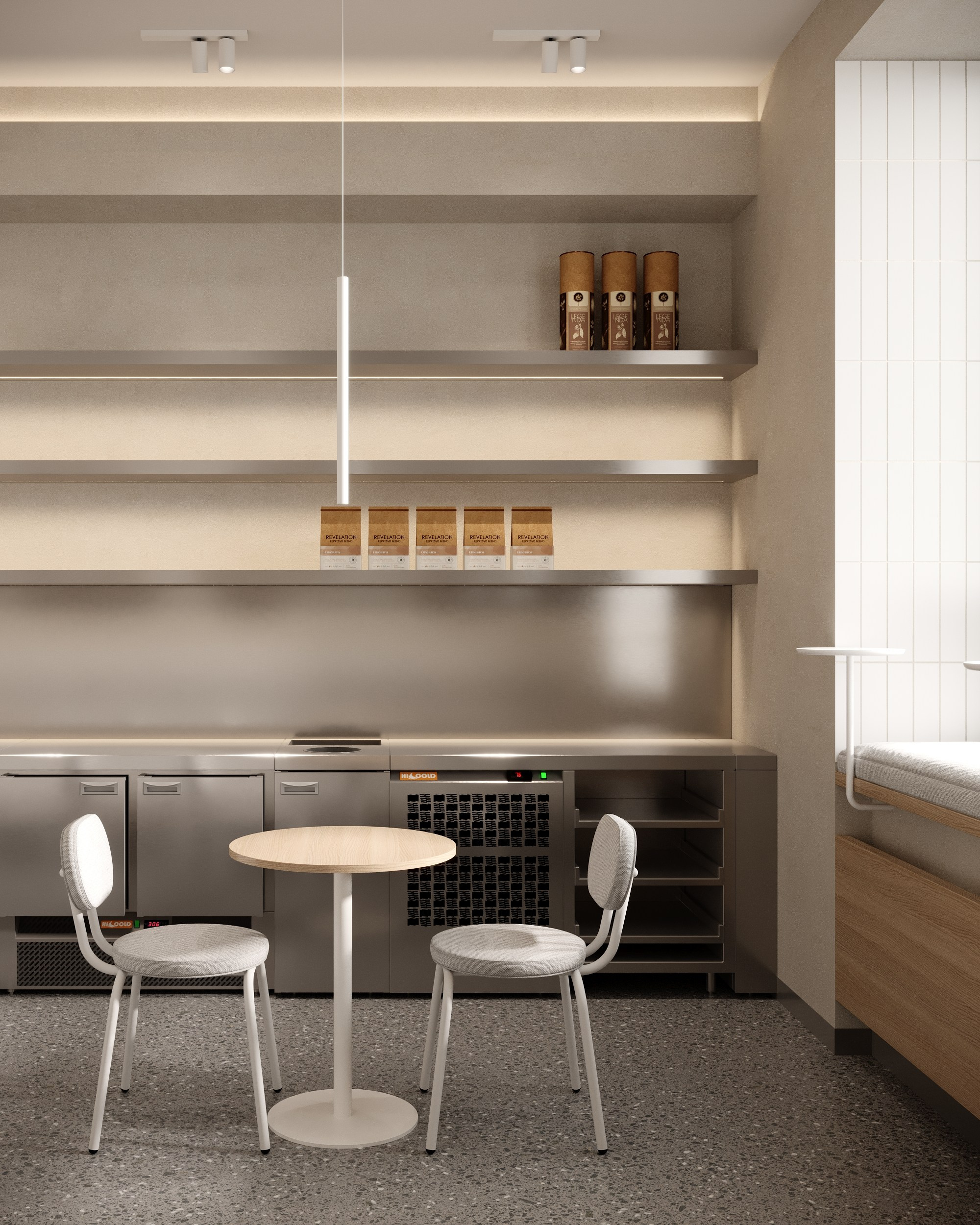 Дизайн кофейни Полкан на Черном озере Казань. Архитектор-дизайнер в Казани