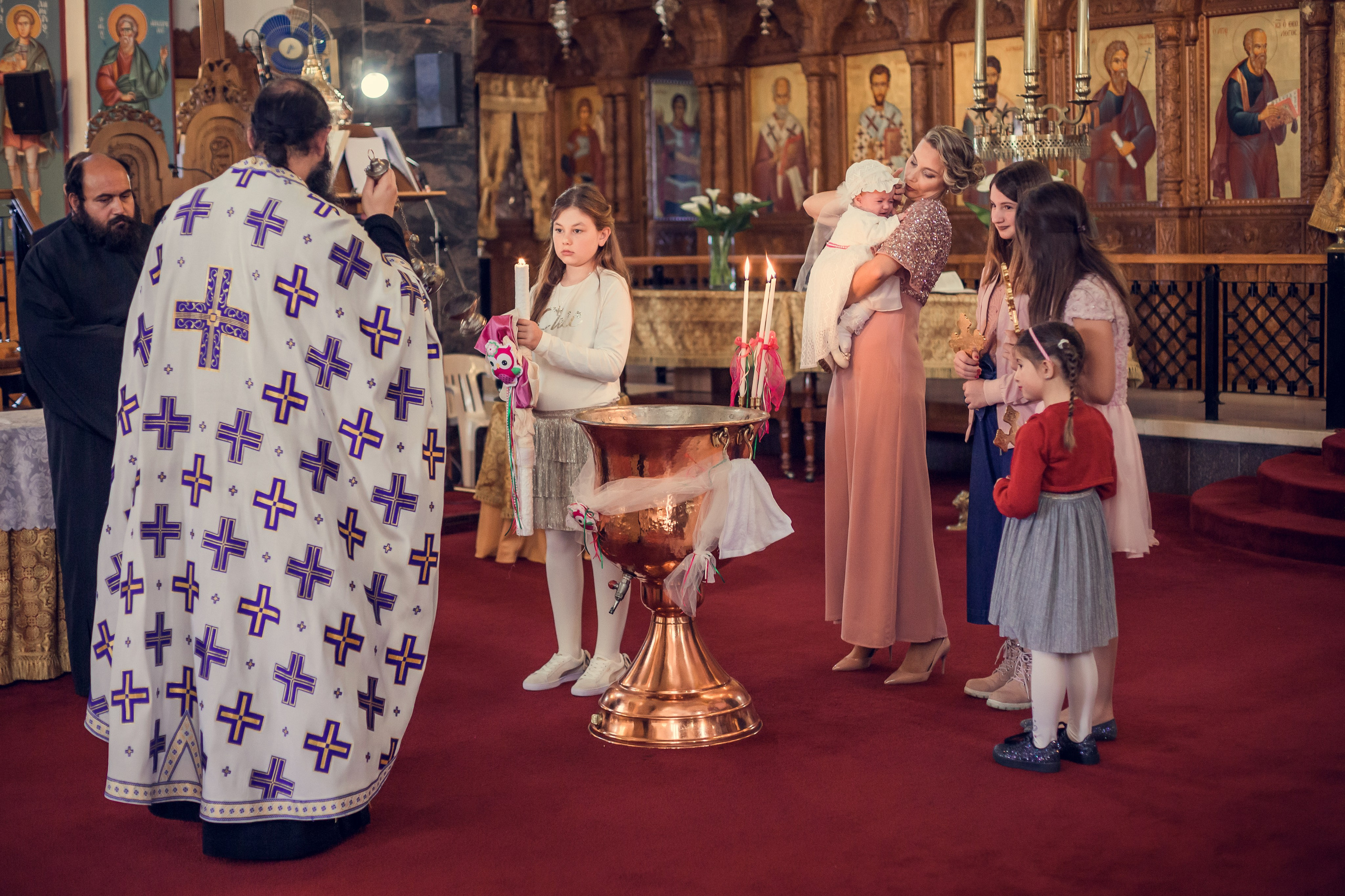 Крещение Марианны на Кипре. Семейный фотограф Николаева Ольга