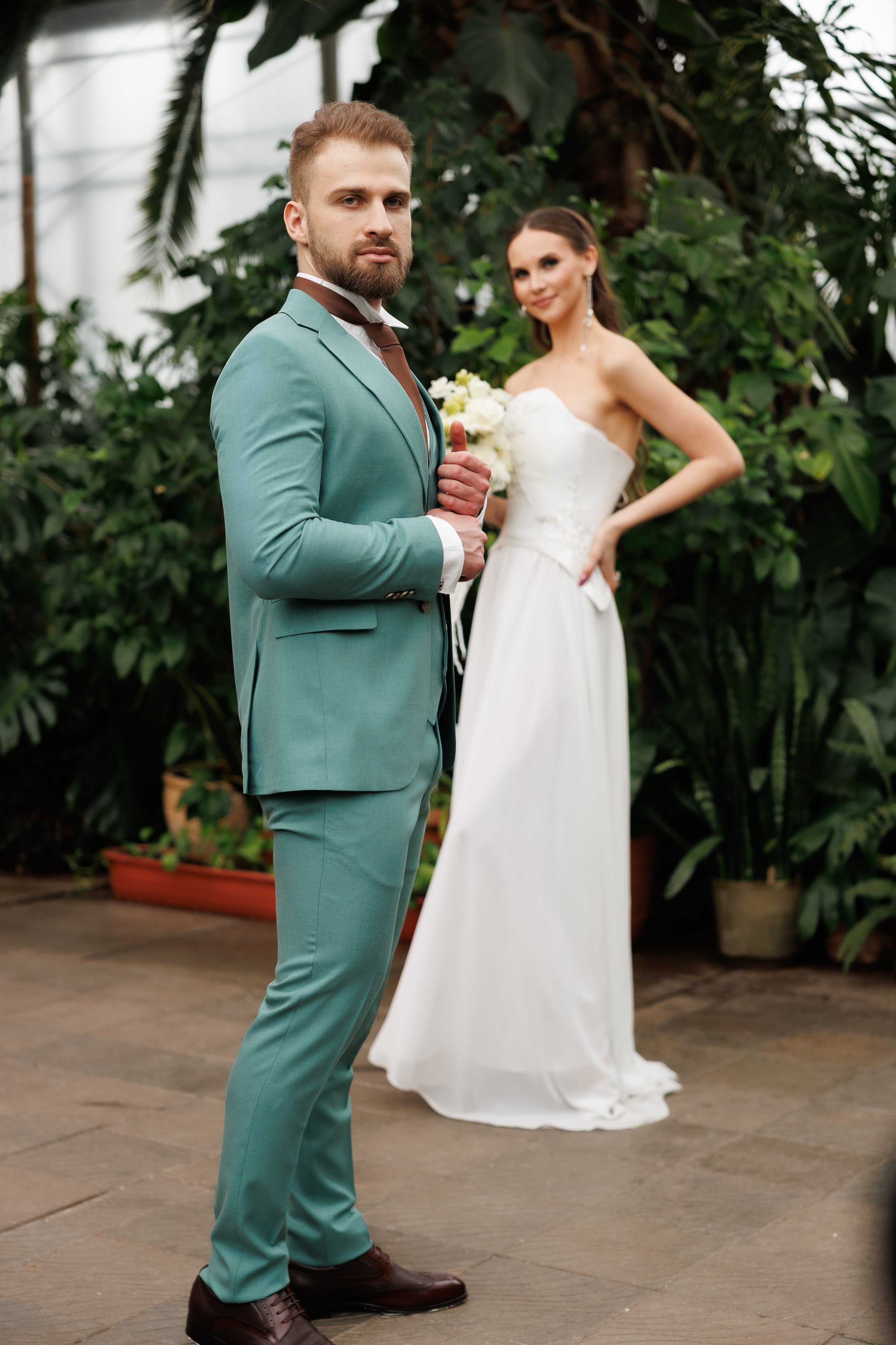 Свадебная прогулка в оранжерее. Питер. Свадебный и семейный фотограф в Москве Красинская Мария