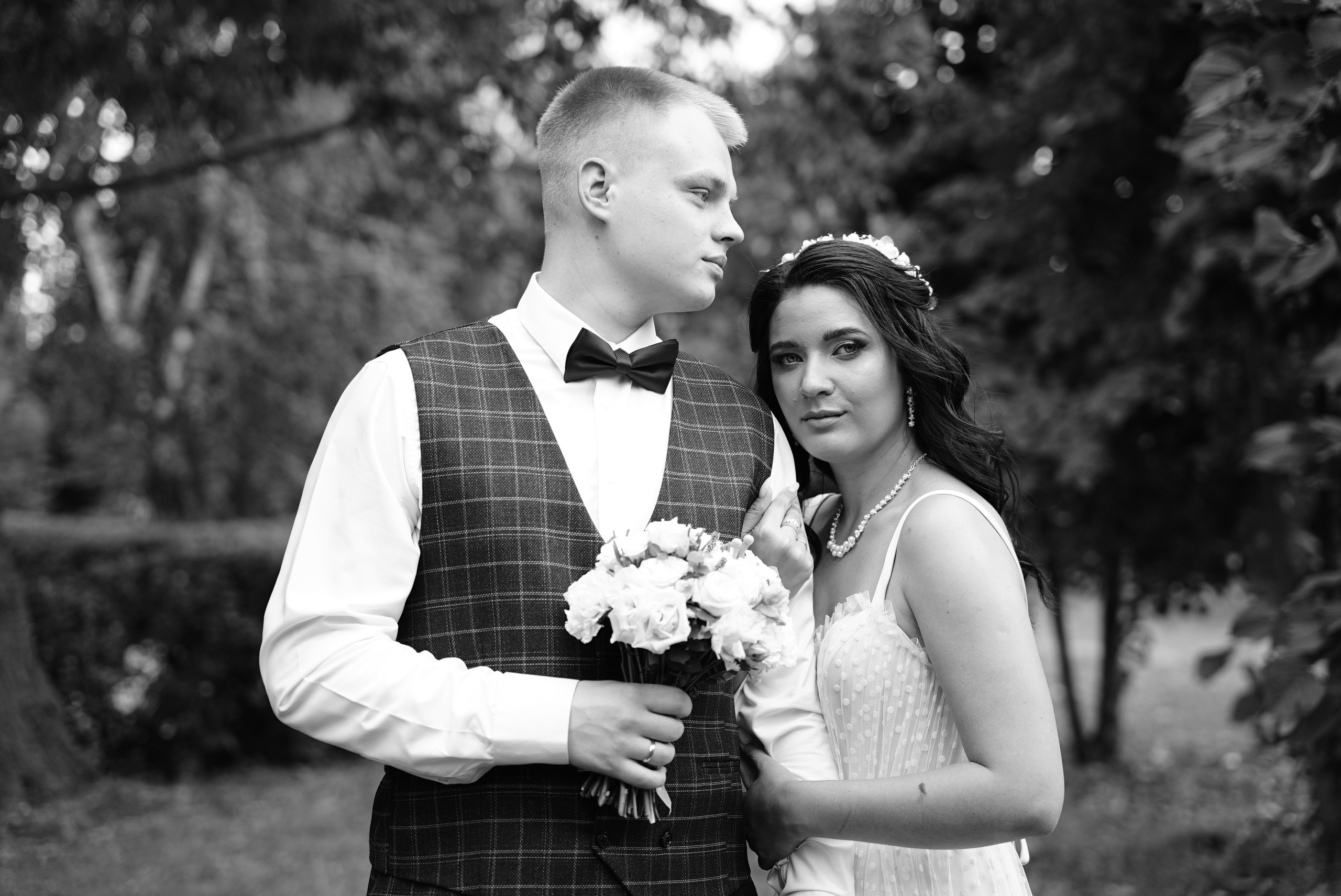 Антон и Маргарита чб. Свадебный фотограф в Самаре Анна Ковалева