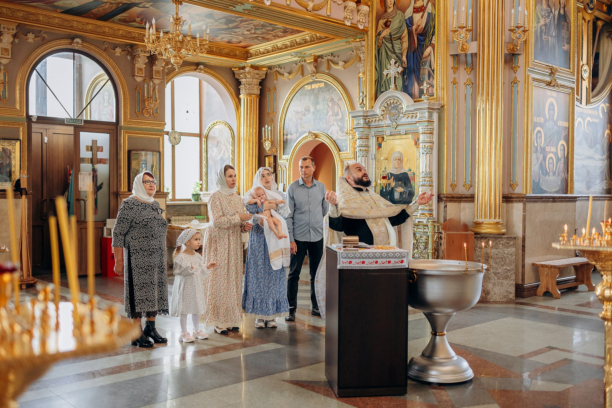 Крещение Веры в Большой Валяевке. Семейный фотограф в Пензе Мария Левина
