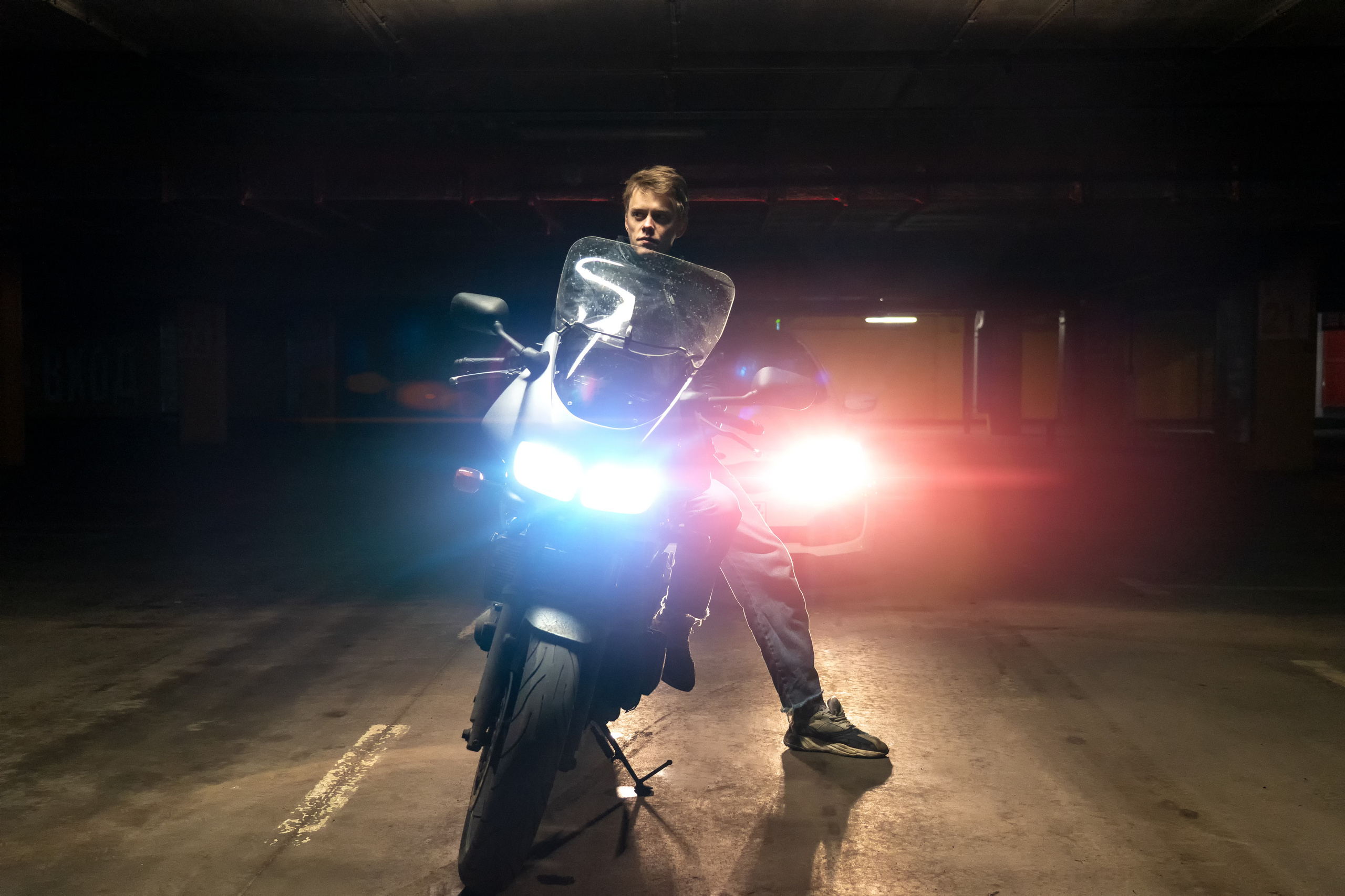 На парковке. Photomantis