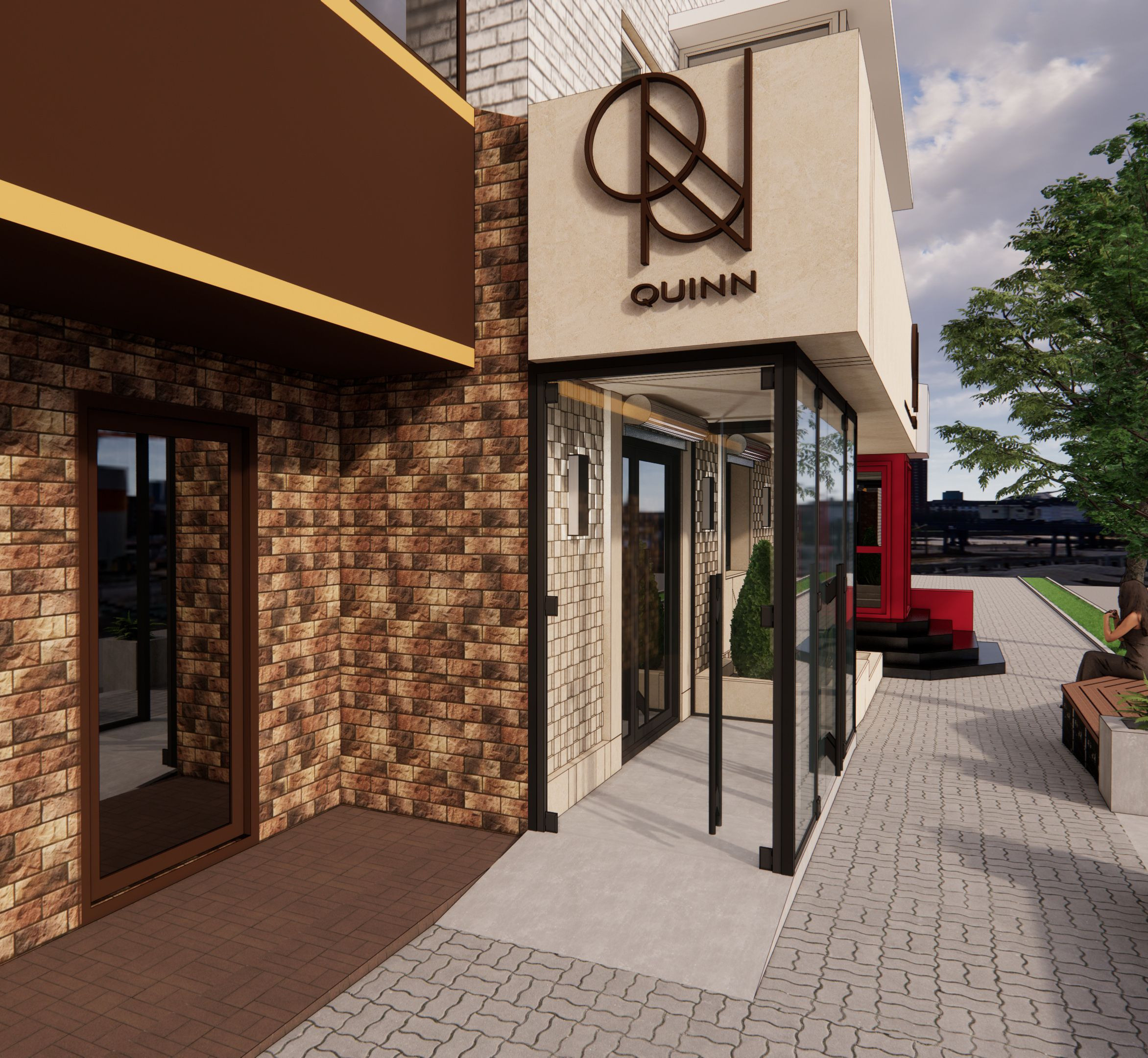 Косметология Момедов. Проект фасада. Архитектурно-дизайнерское бюро ROOMS