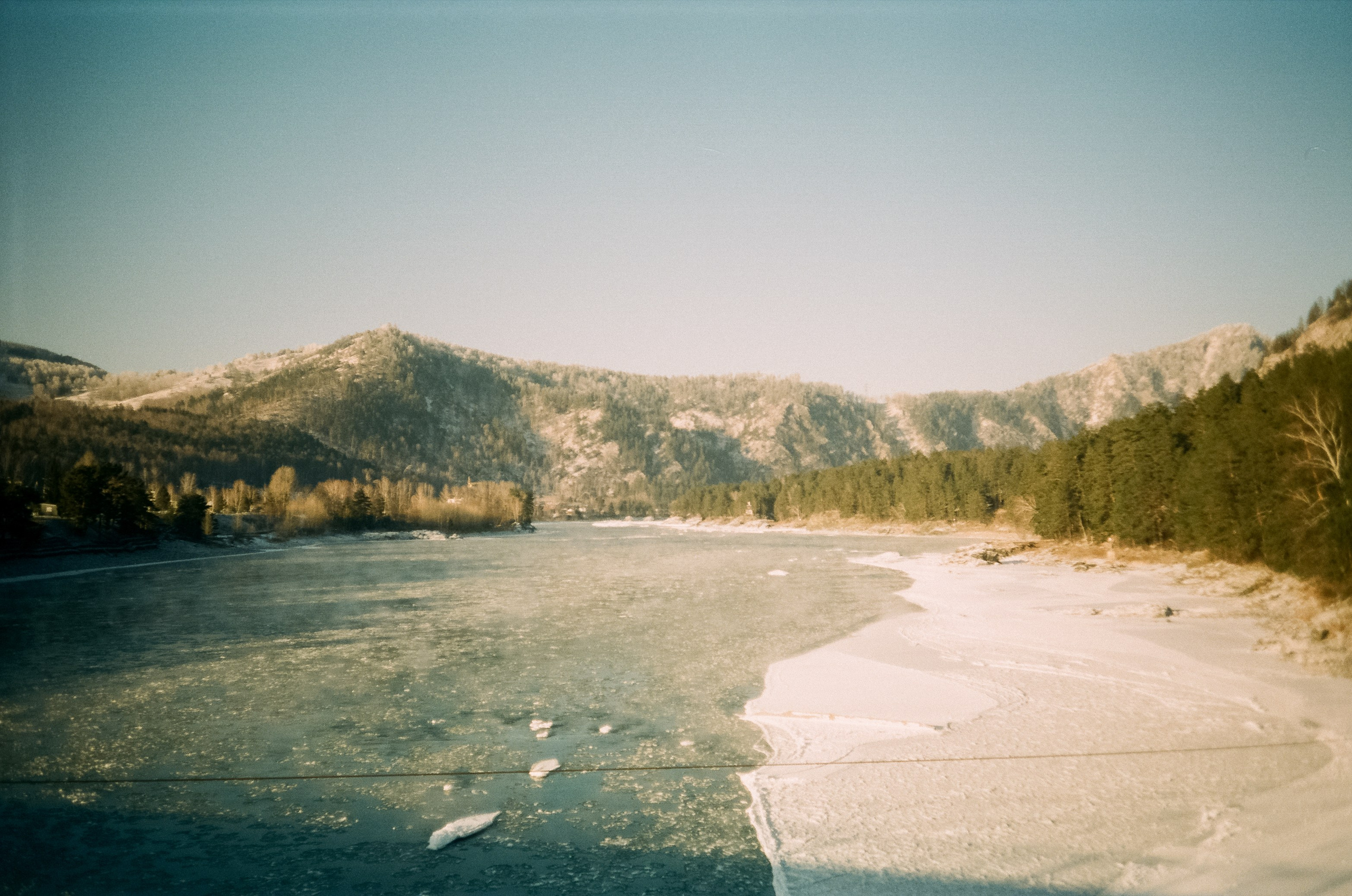 Бережок первый день, мост Бирюзовая Катунь / 10 декабря 2023 года (-25