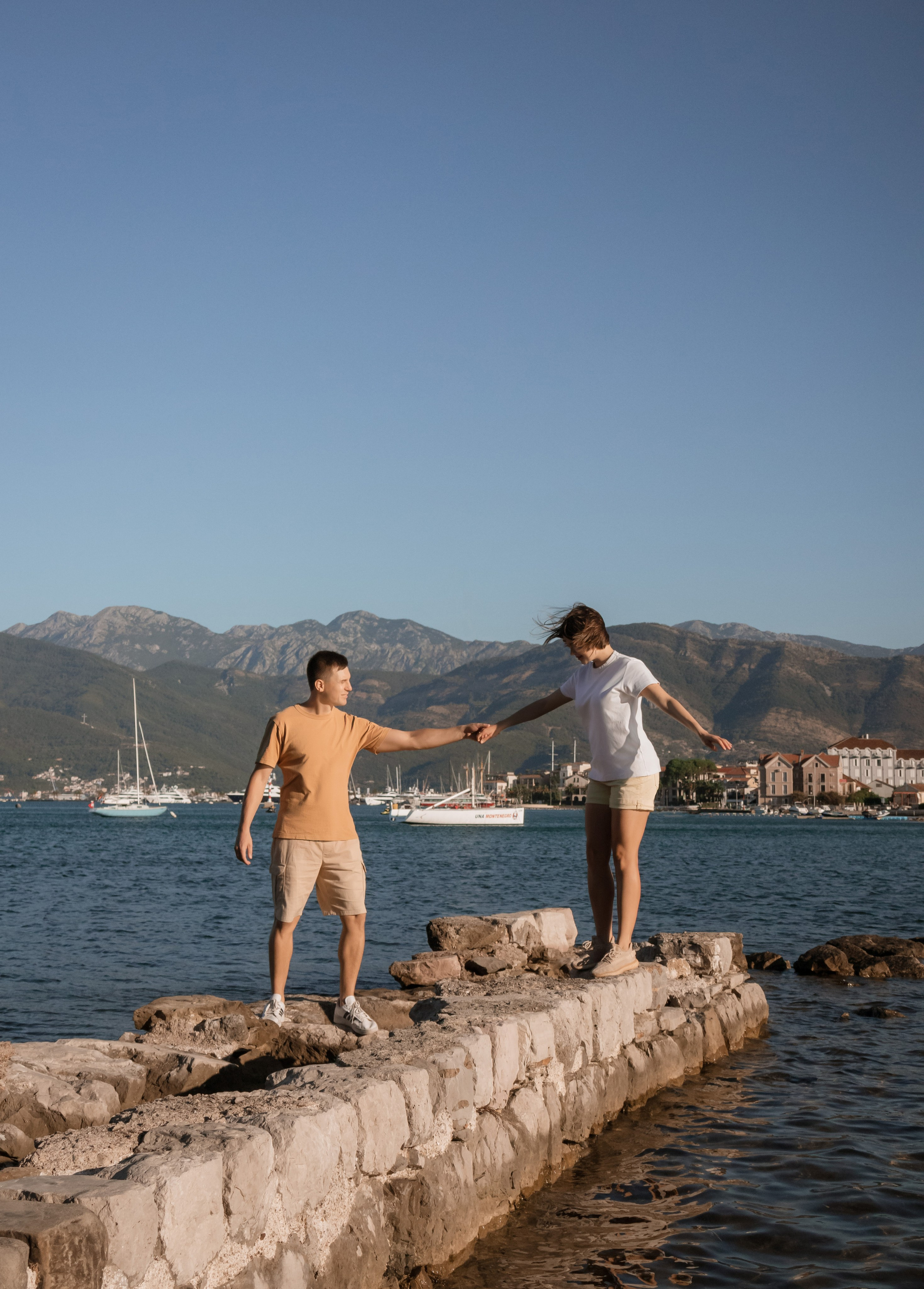 Gentle morning with Rimma and Maxim. Portrait photographer in Tivat Montenegro Katerina Kirsanova