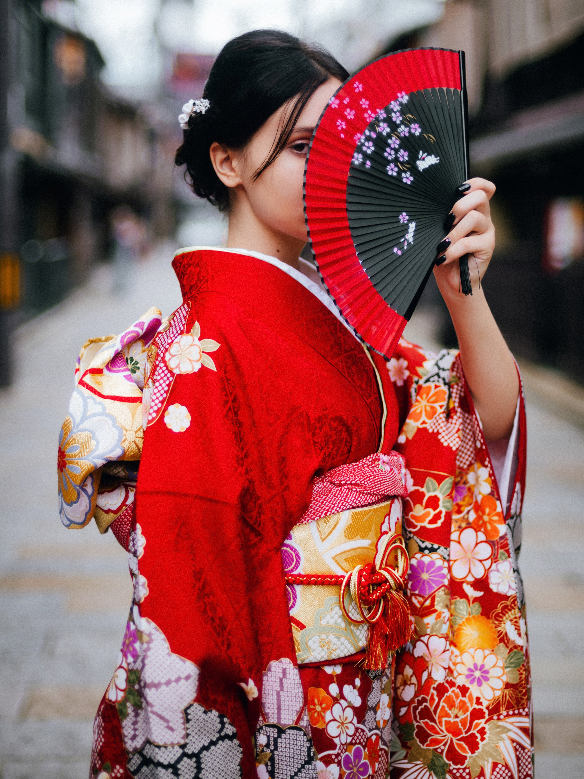 Kimono photoshoot in Kyoto. Photographer in Tokyo Anatolii Ozarto