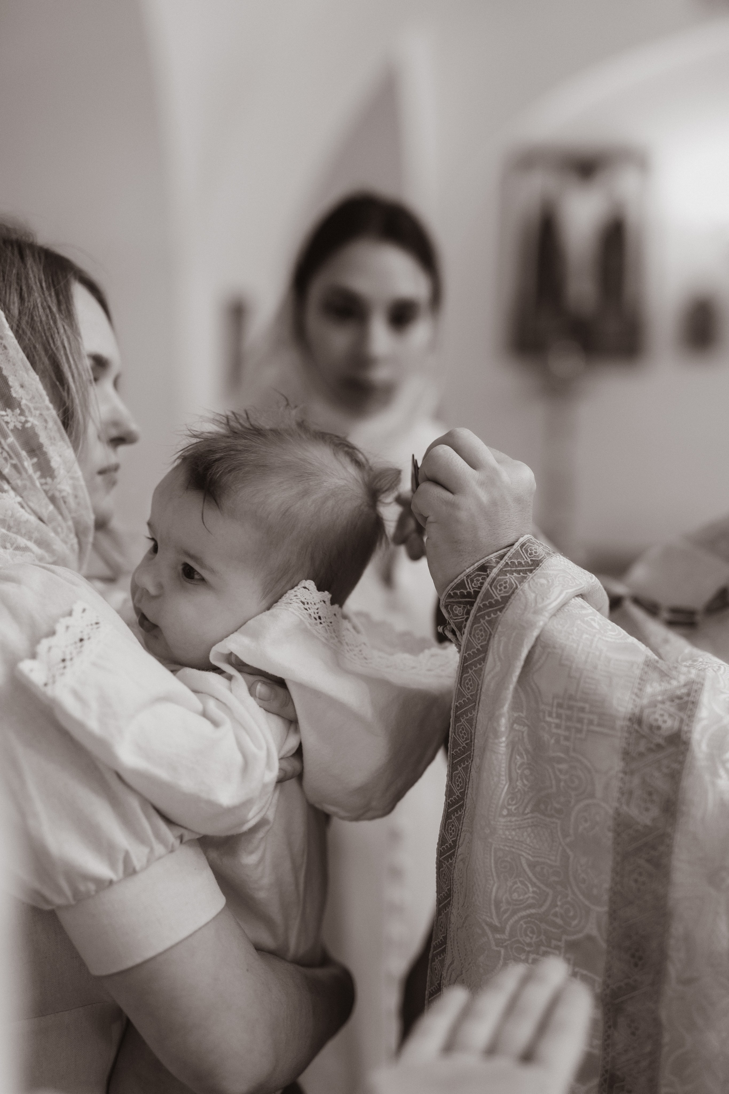 Таинство Крещения Саши. Фотограф новорождённых Newborn Москва