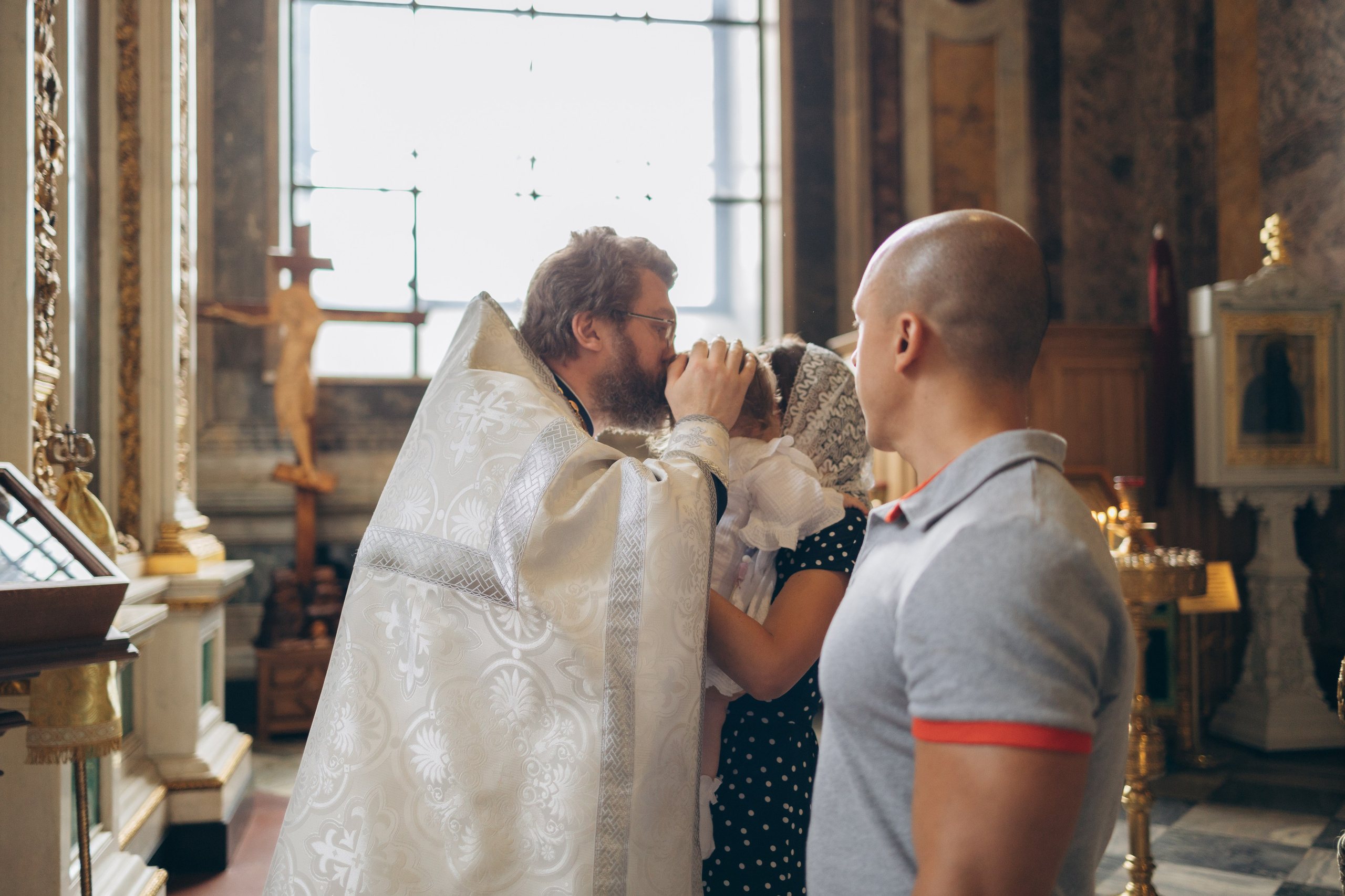 Крещение в Исаакие. Портретный фотограф в Санкт-Петербурге