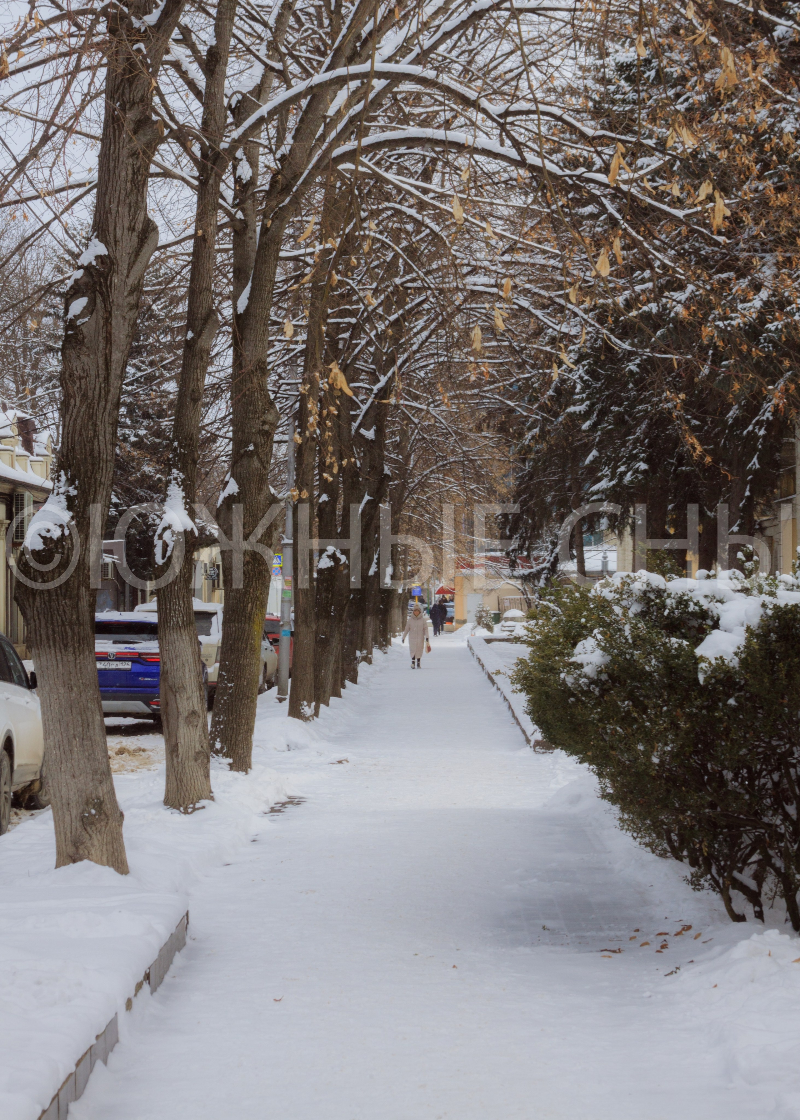 Зима в городе Пятигорске