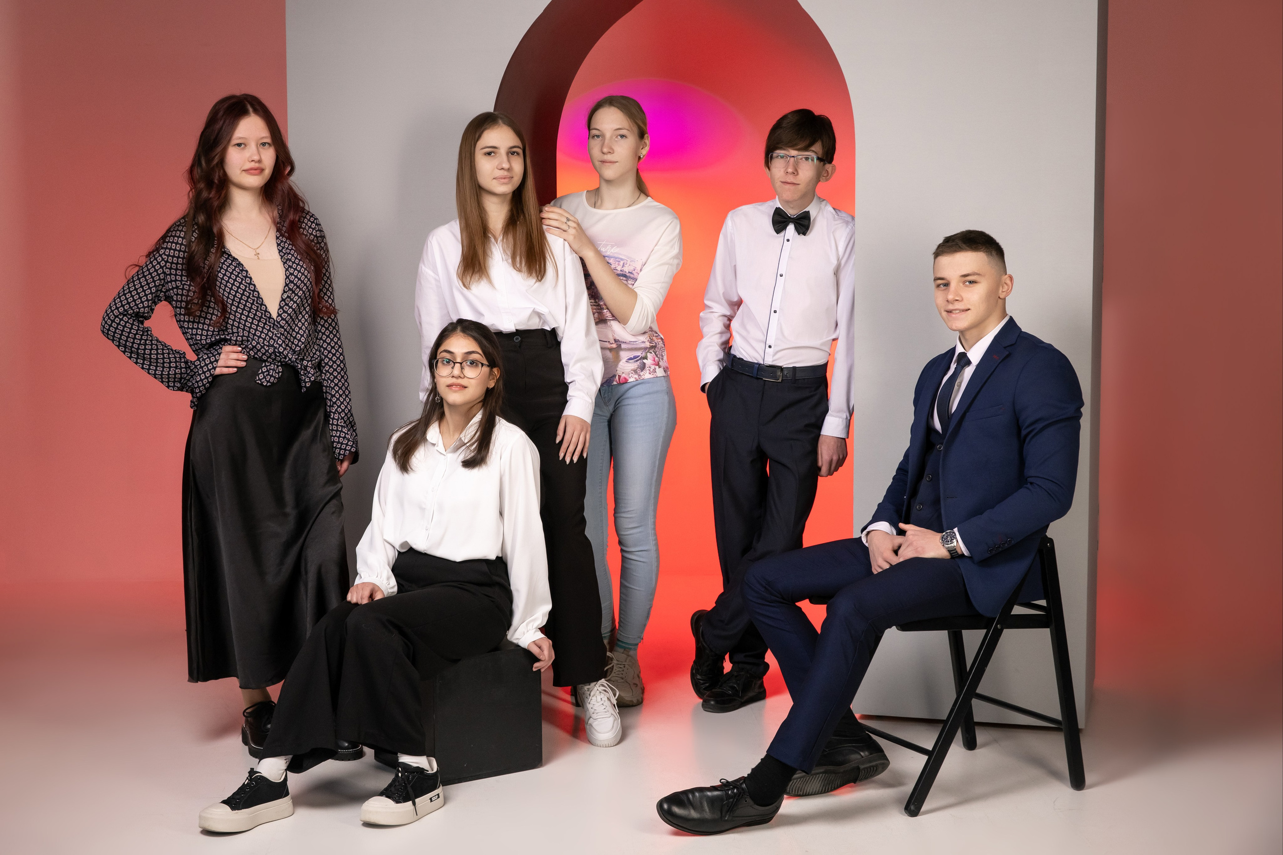 Фотосессия с цветным светом. Выпускные альбомы Евгении Виноградовой г. Липецк