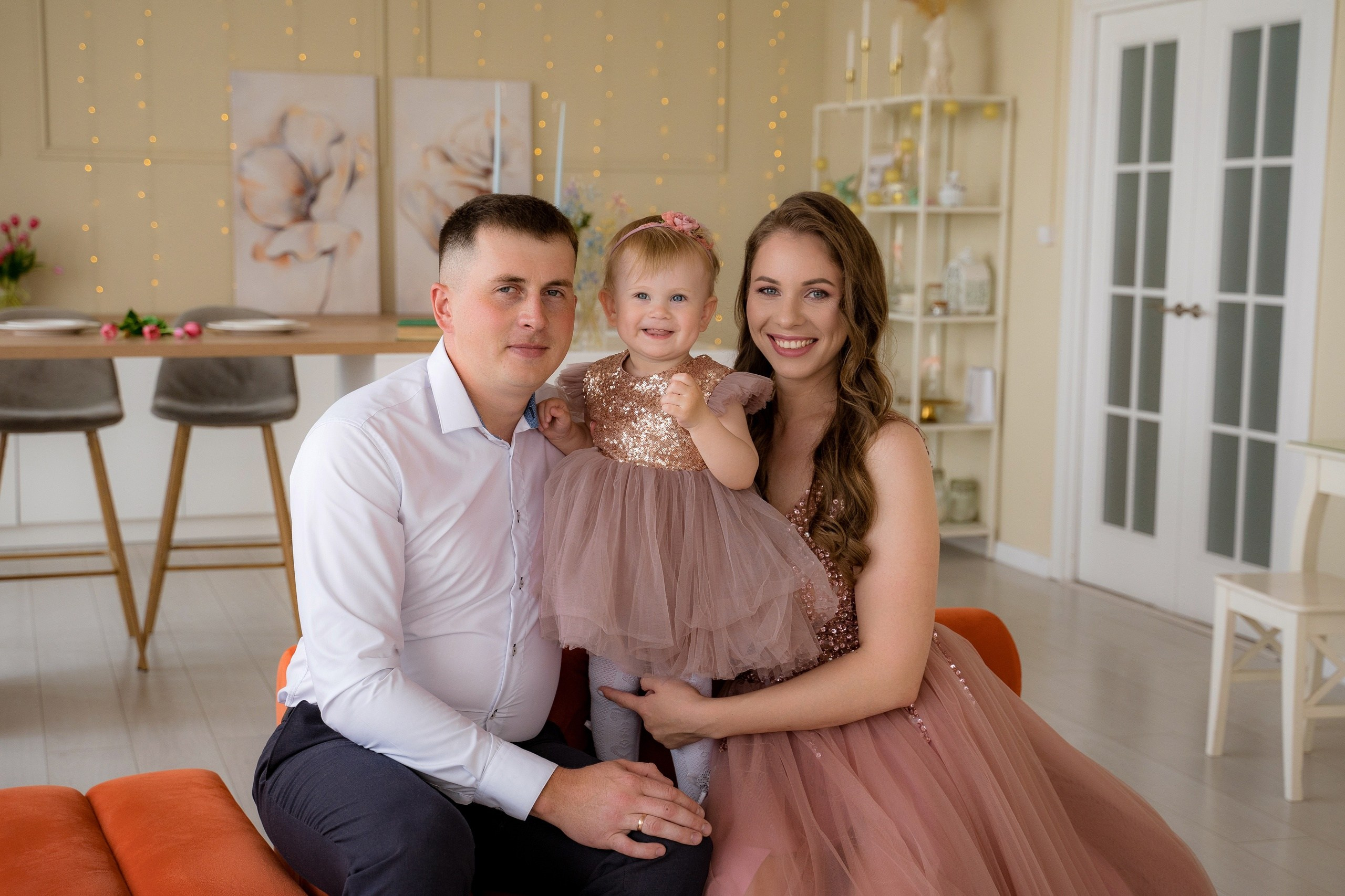 Платья Family look. Фотостудия Малина в городе Улан-Удэ. Фотограф Ирина Жарникова