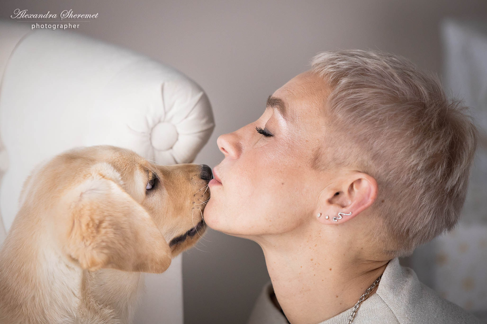 Оксана & лабрадор. Фотограф-анималист Александра Шеремет