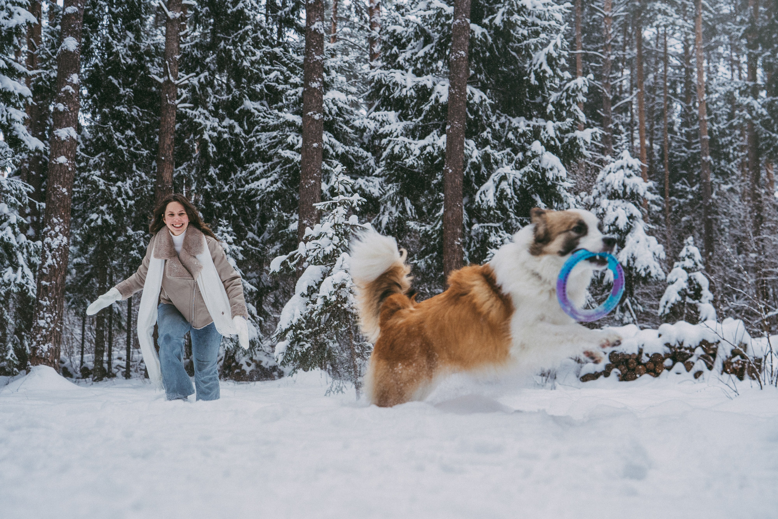 Катя, Анатолий и Елай. Фотограф анималист в Москве и Санкт-Петербурге Свиридова Анна