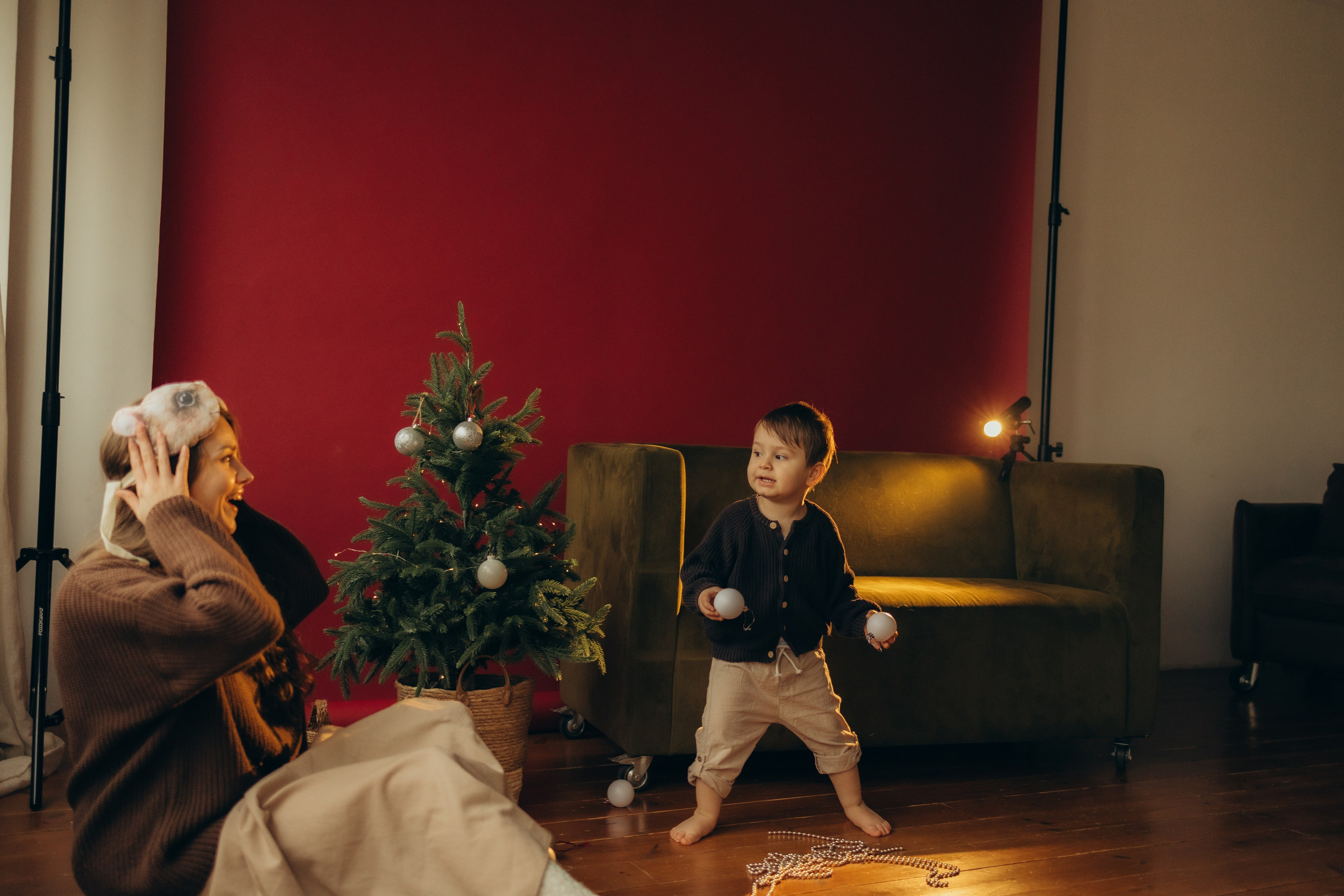 Семейная новогодняя фотосессия. Семейный фотограф в Москве Бунина Маргарита
