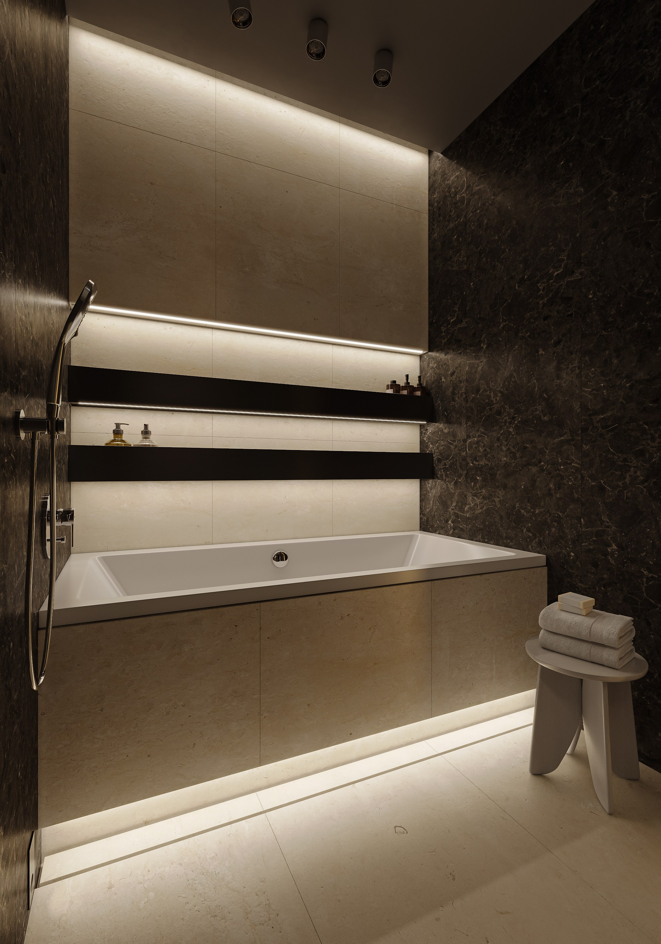 Квартира для L+D Archatelier. 3D визуализация интерьера и архитектурной среды