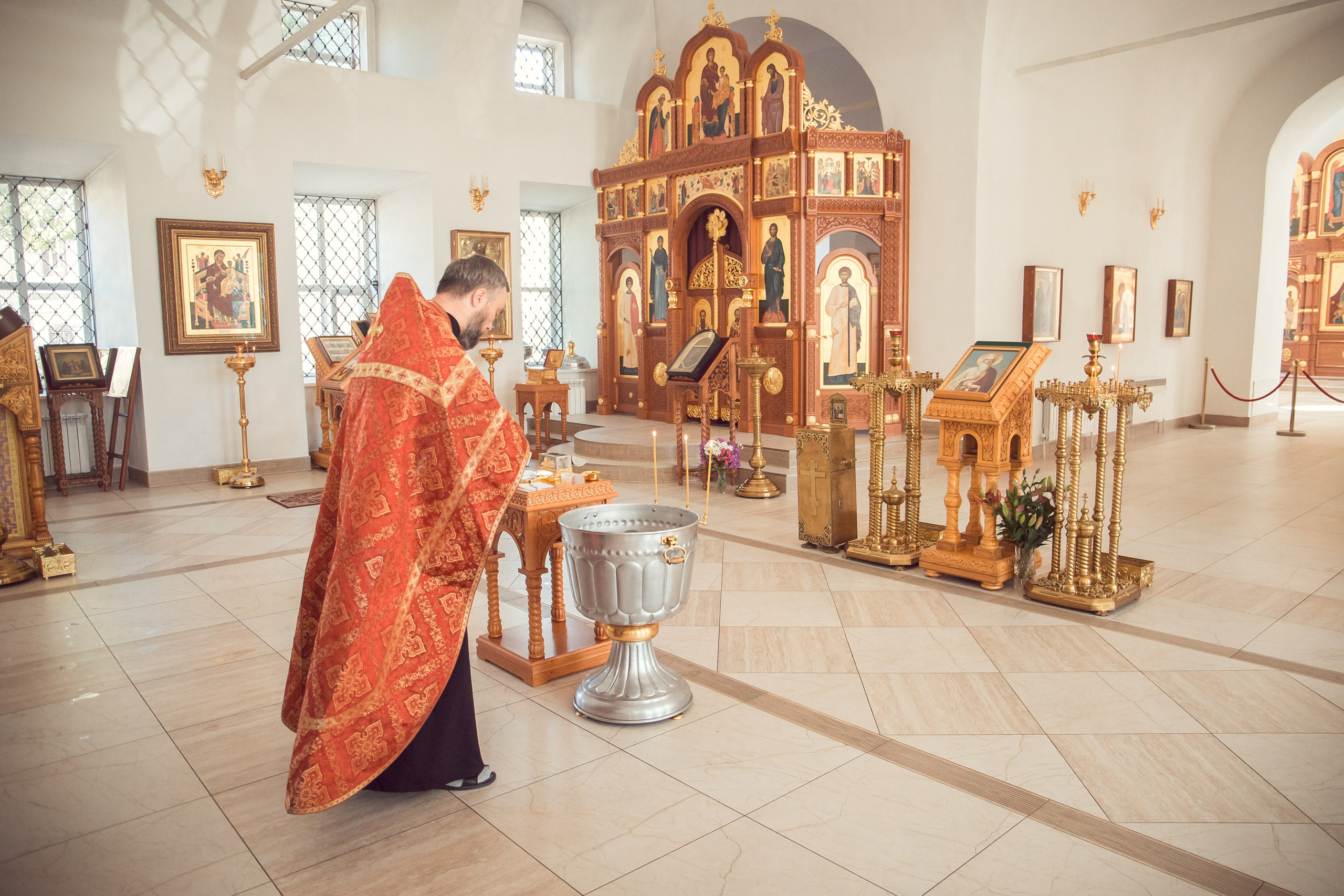 Крещение Ильи в Храме Святых Бессребреников и чудотворцев Космы и Дамиана в Калуге