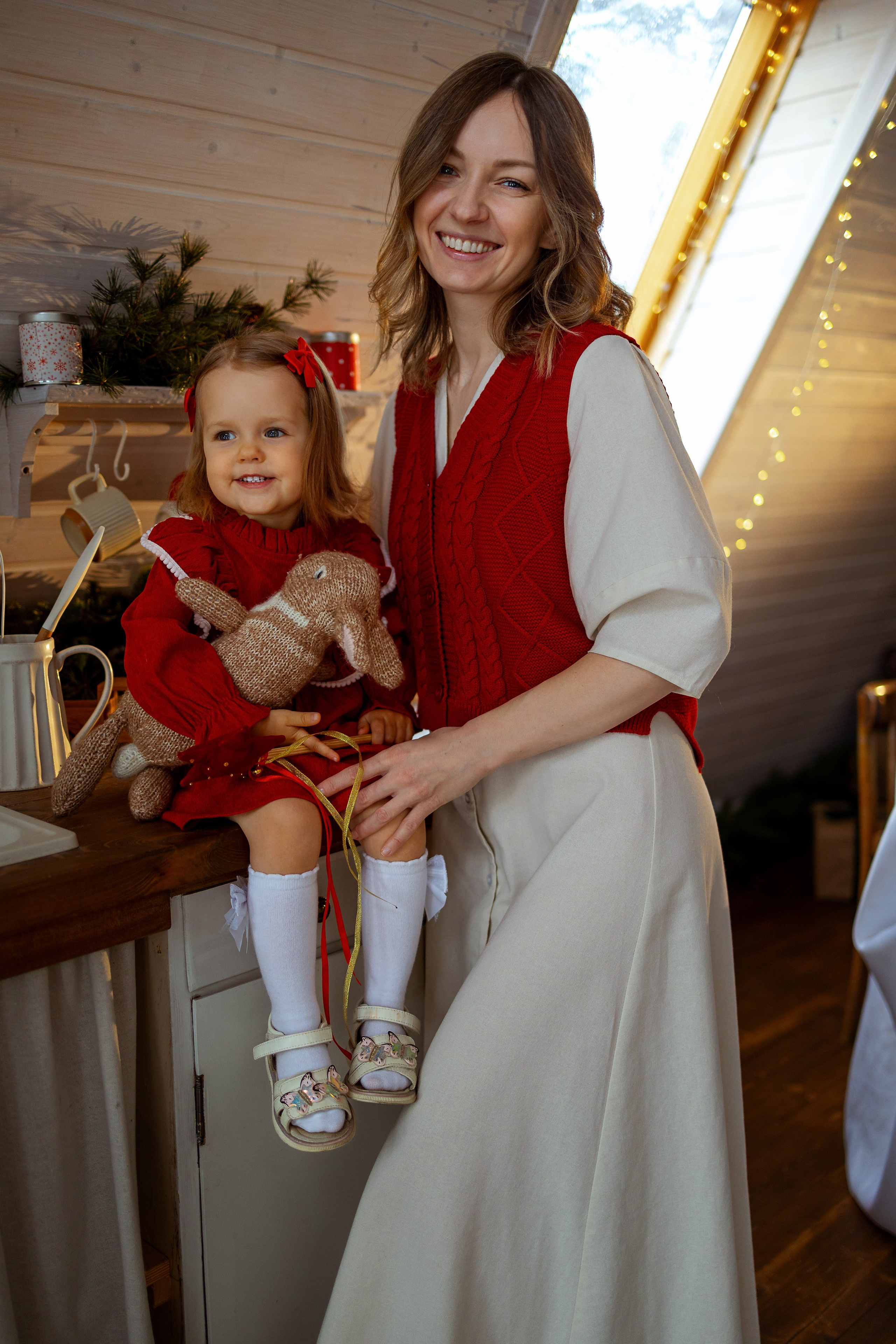 Новогодняя история. Мама и дочка. Фотограф Ульянкина Мария