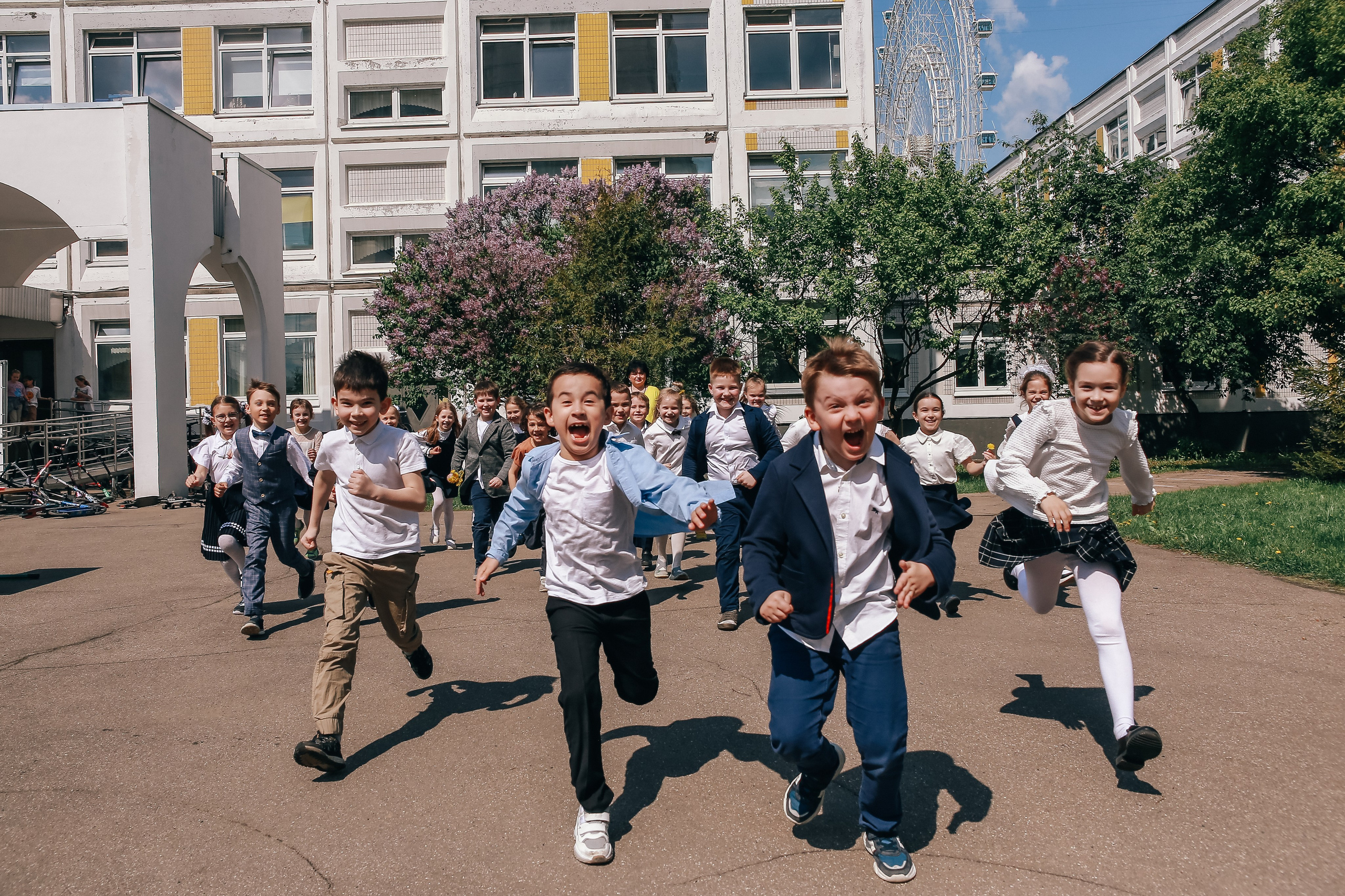 Школьная детская съёмка первоклассников. Антонина Морозова, профессиональный семейный фотограф видеограф