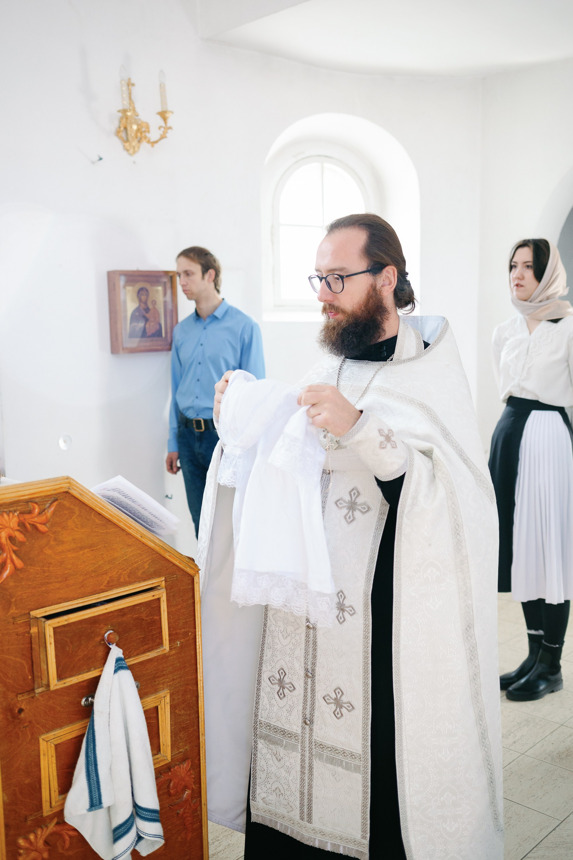 Съемка Крещения в Храме Преподобного Андрея Рублева в Электростали