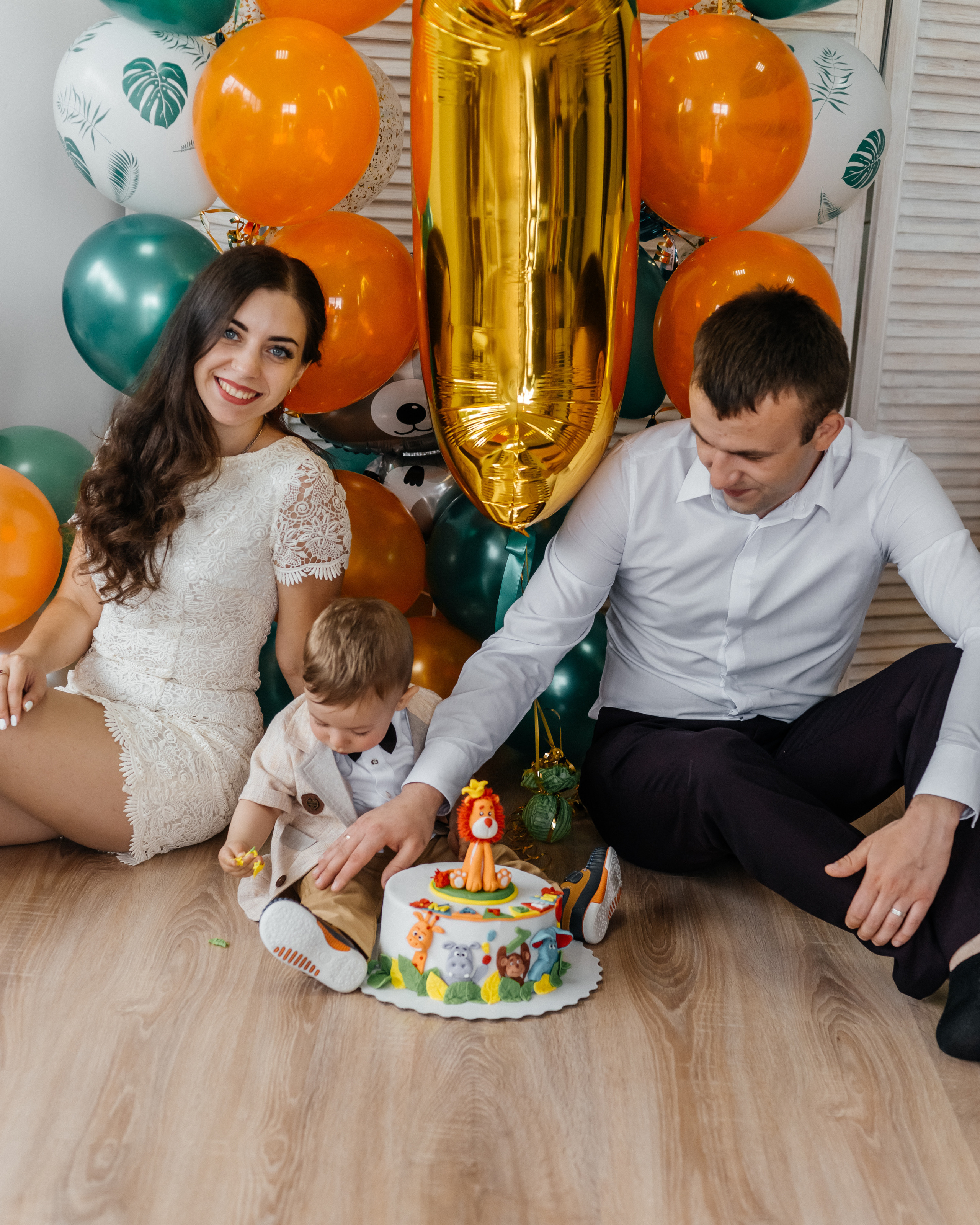 Первый день рождения (съемка в студии). Ольга Плаксина фотограф в Саратове