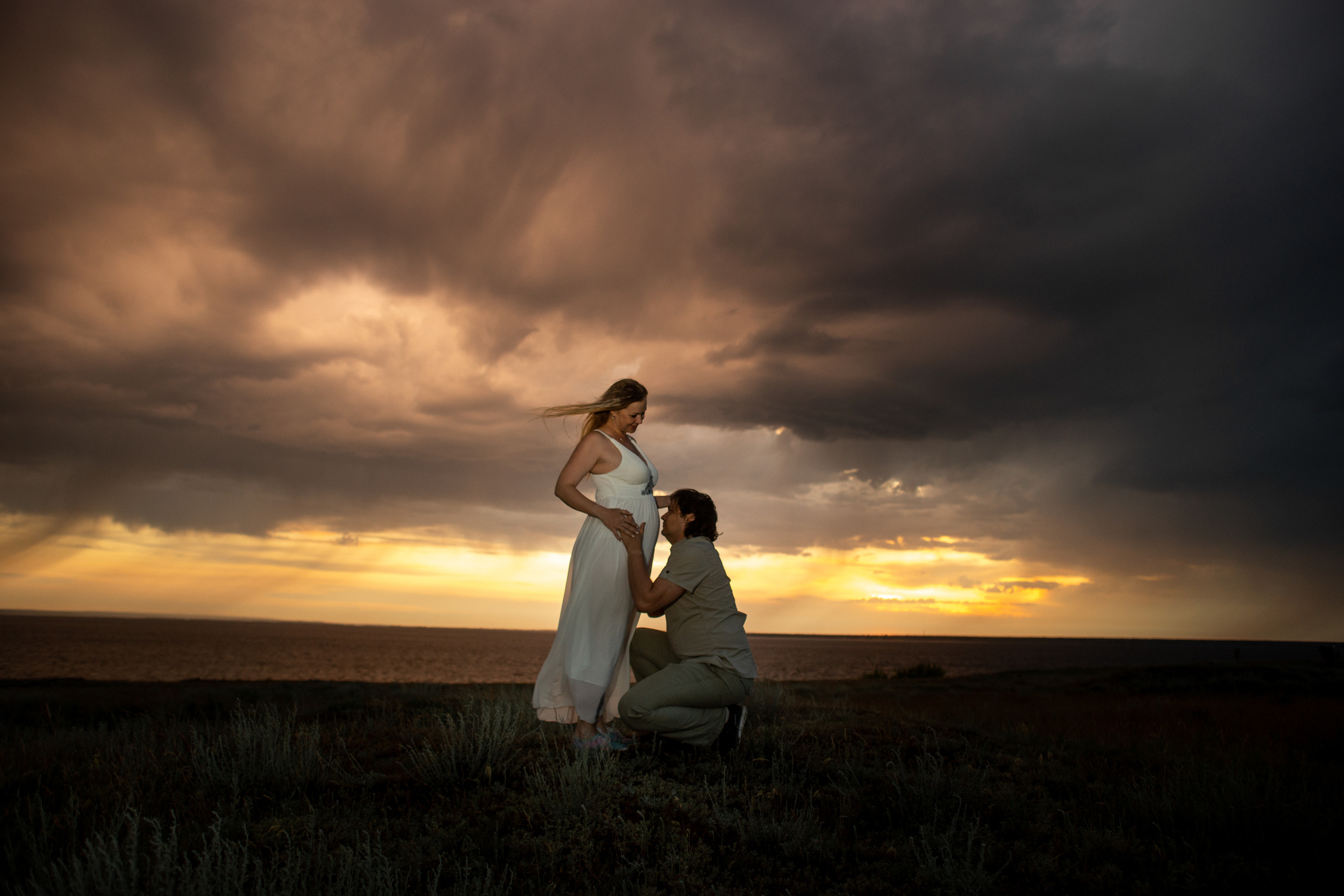 Татьяна и Алексей съемка беременности на рассвете. Ольга Плаксина фотограф в Саратове
