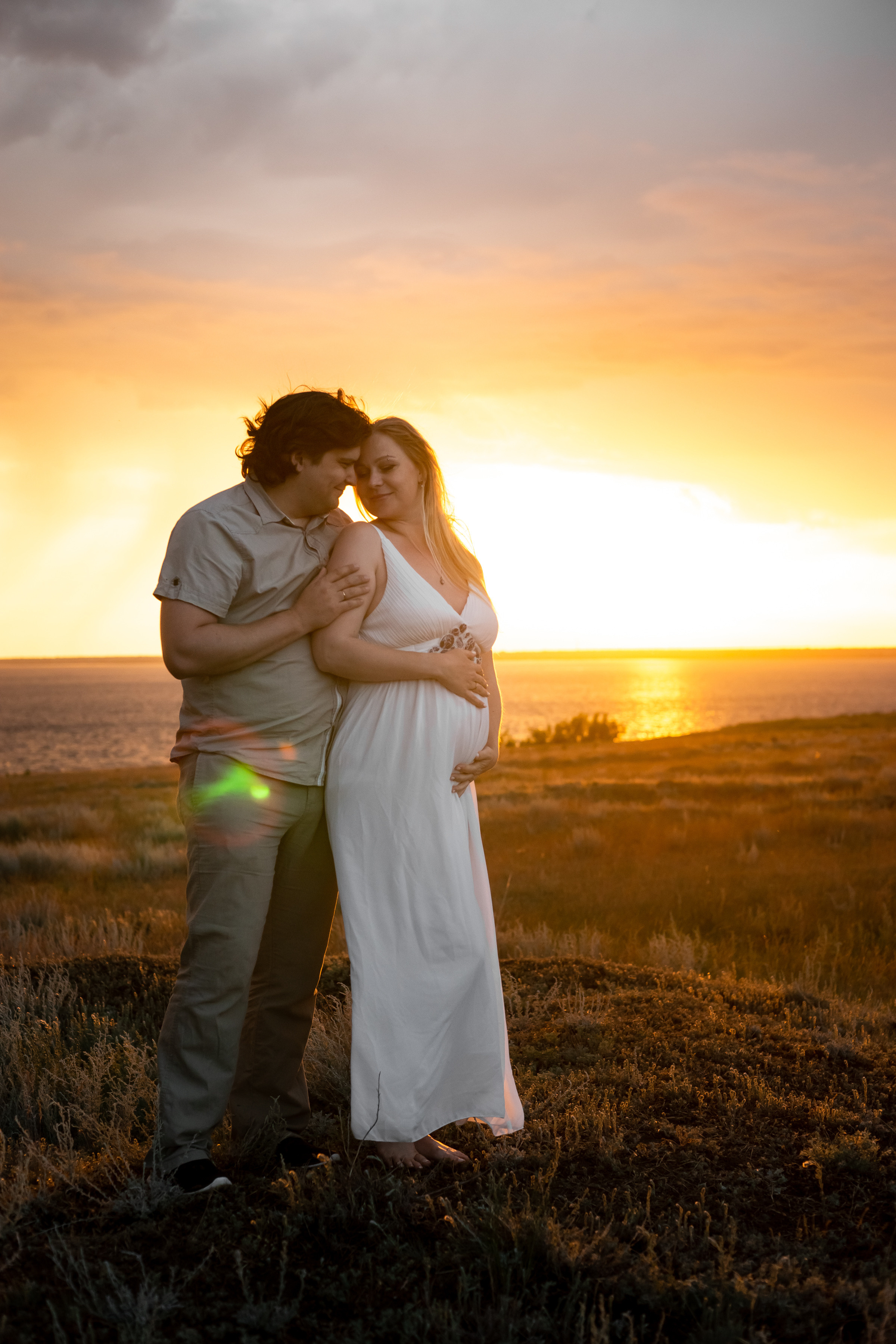 Татьяна и Алексей съемка беременности на рассвете. Ольга Плаксина фотограф в Саратове